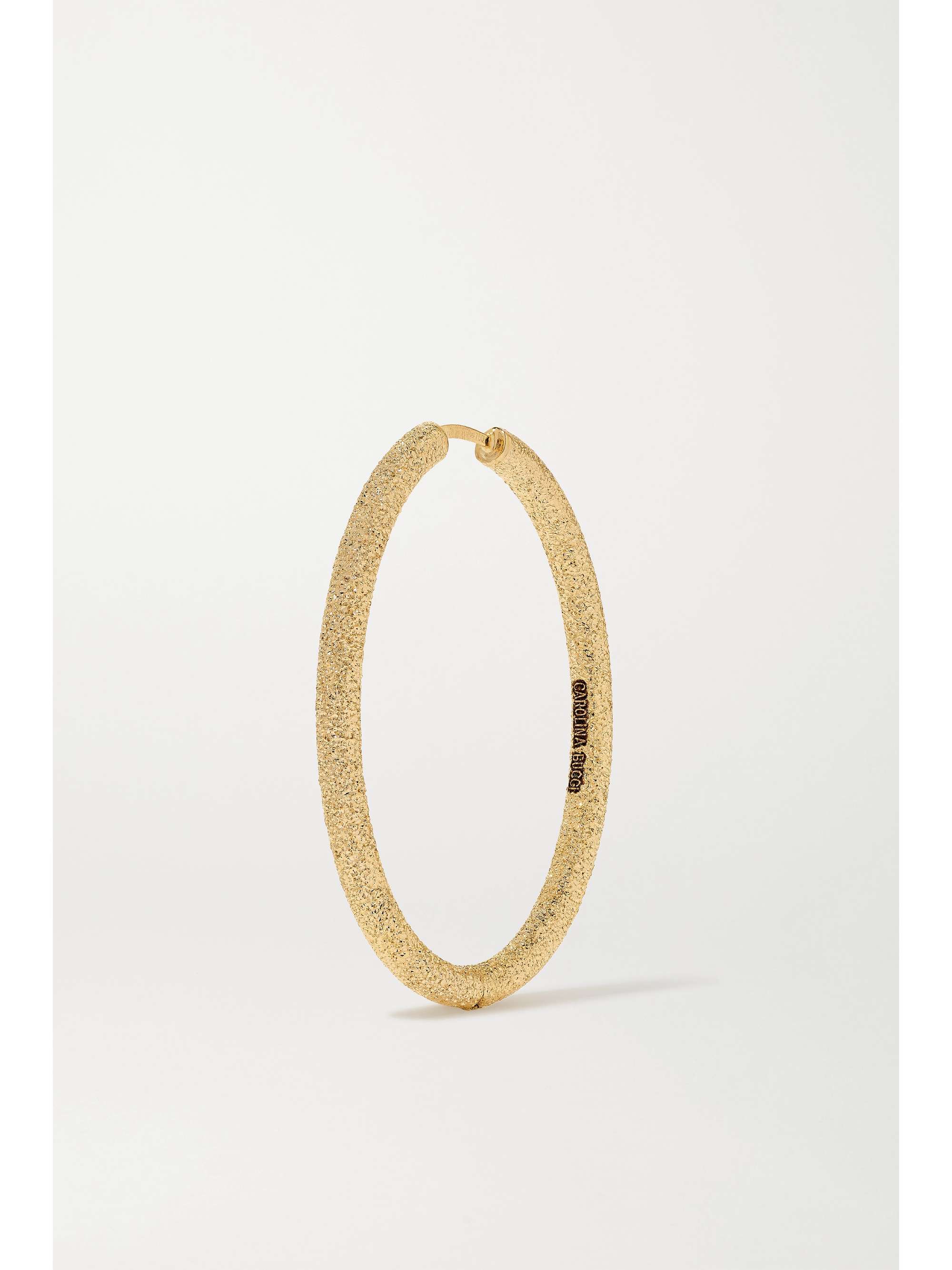 CAROLINA BUCCI Florentine 18-karat gold hoop earrings