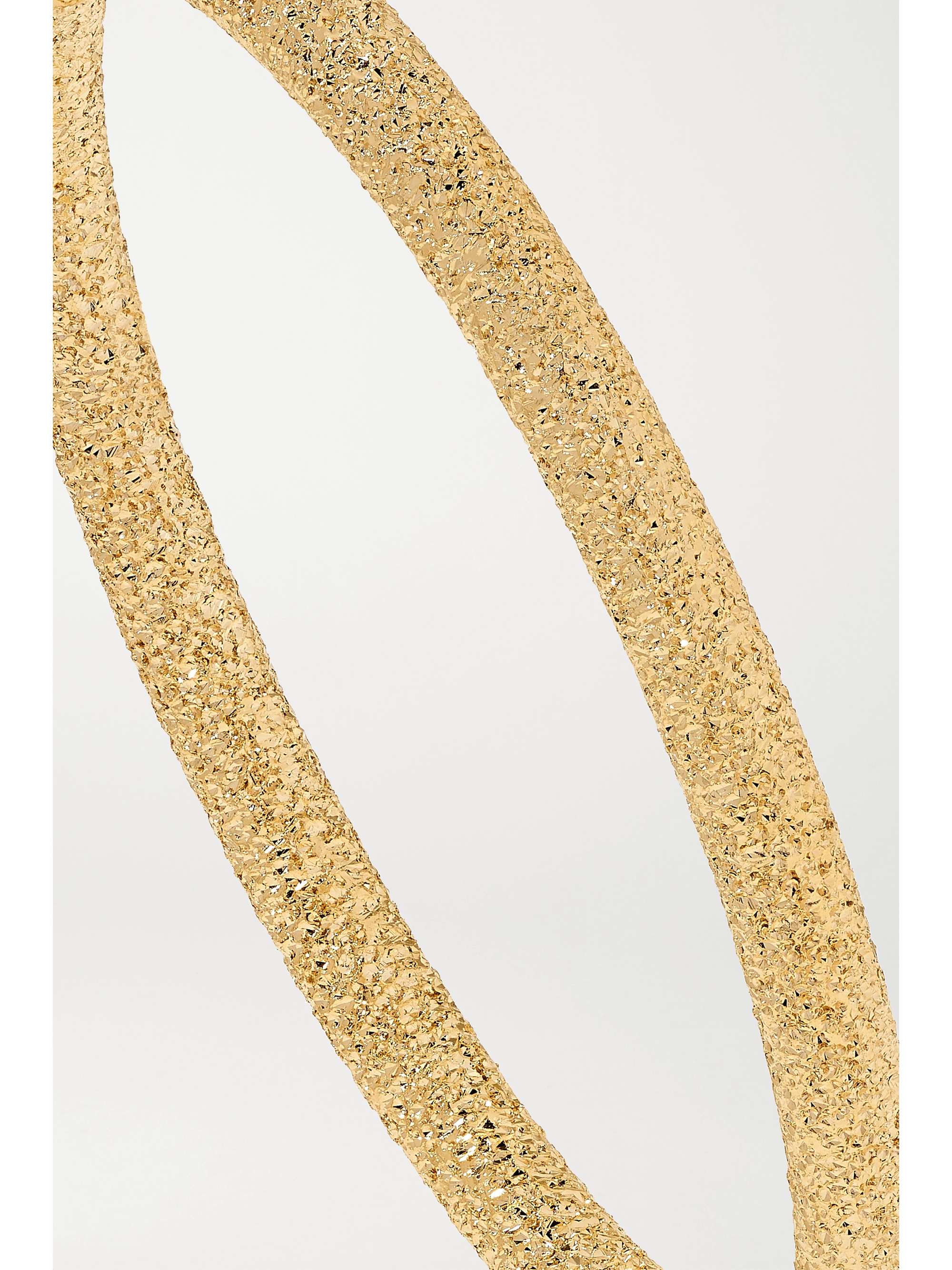 CAROLINA BUCCI Florentine 18-karat gold hoop earrings