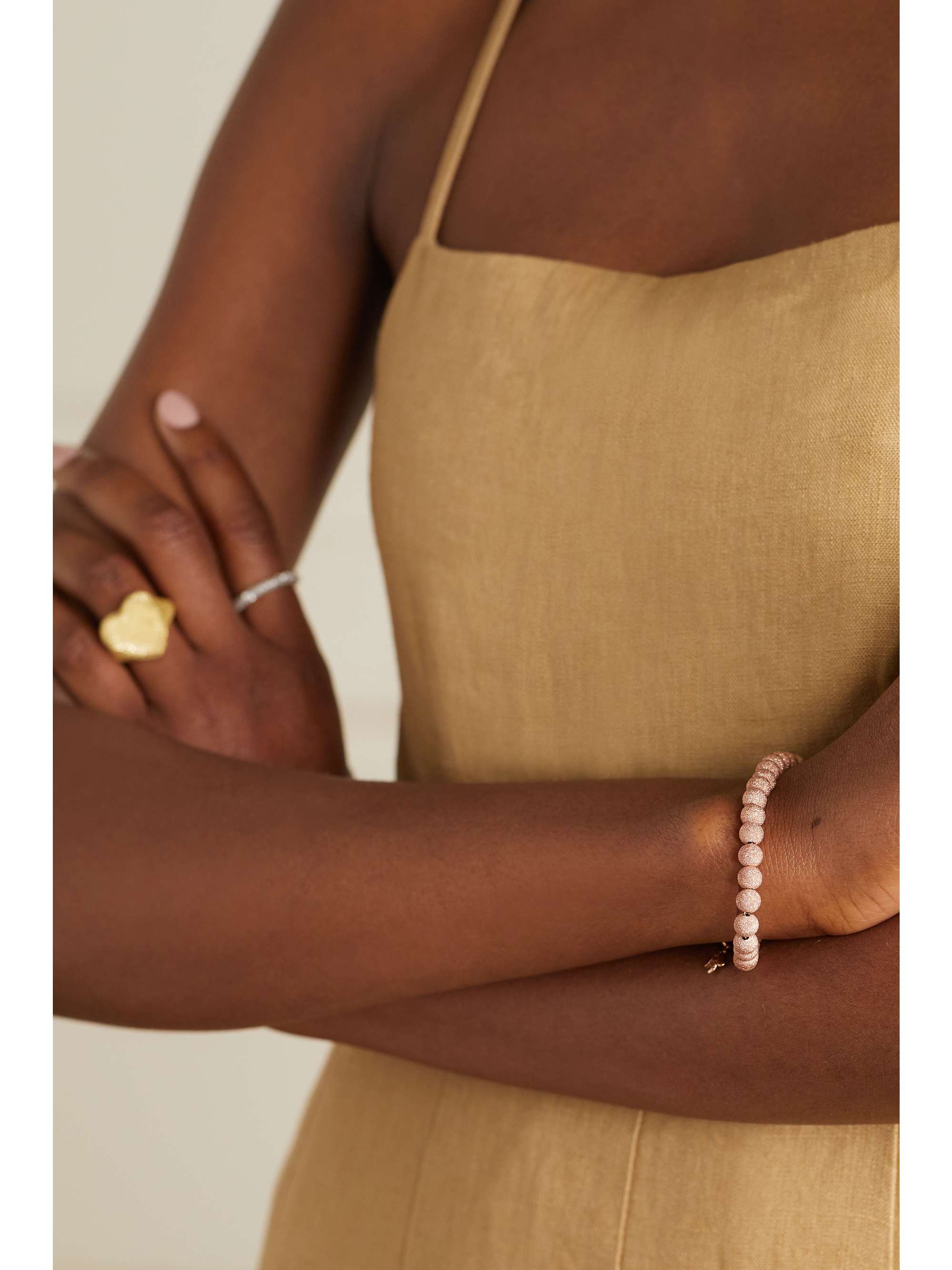 CAROLINA BUCCI Florentine 18-karat gold beaded bracelet