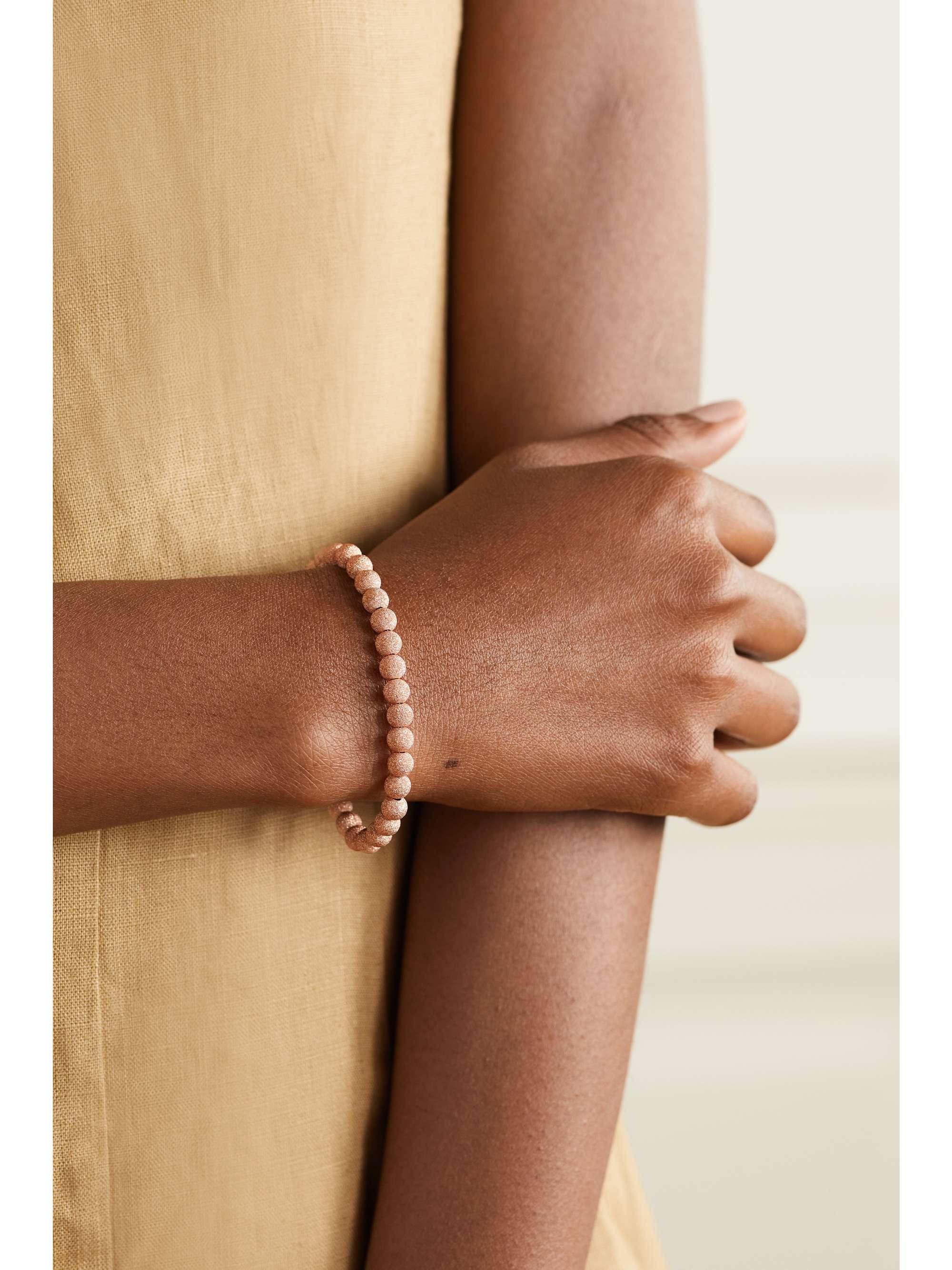 CAROLINA BUCCI Florentine 18-karat gold beaded bracelet