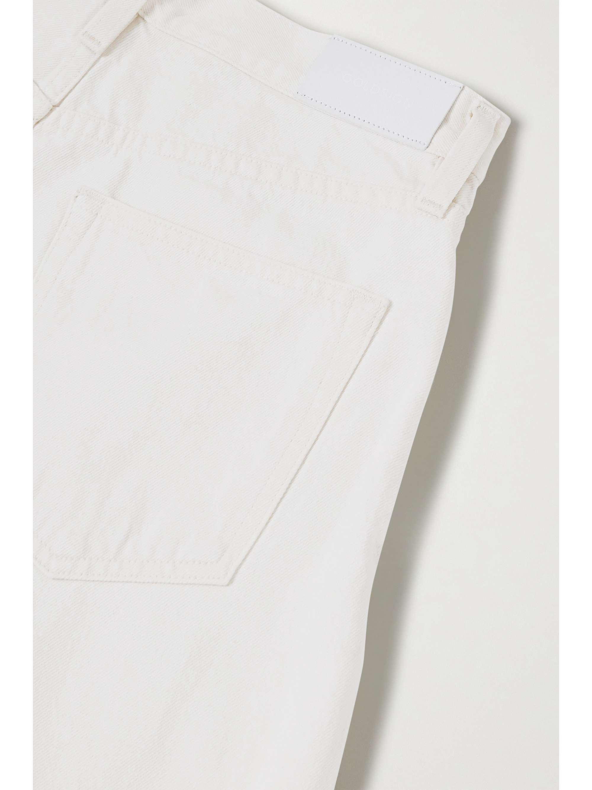 GOLDSIGN + NET SUSTAIN pleated high-rise wide-leg jeans