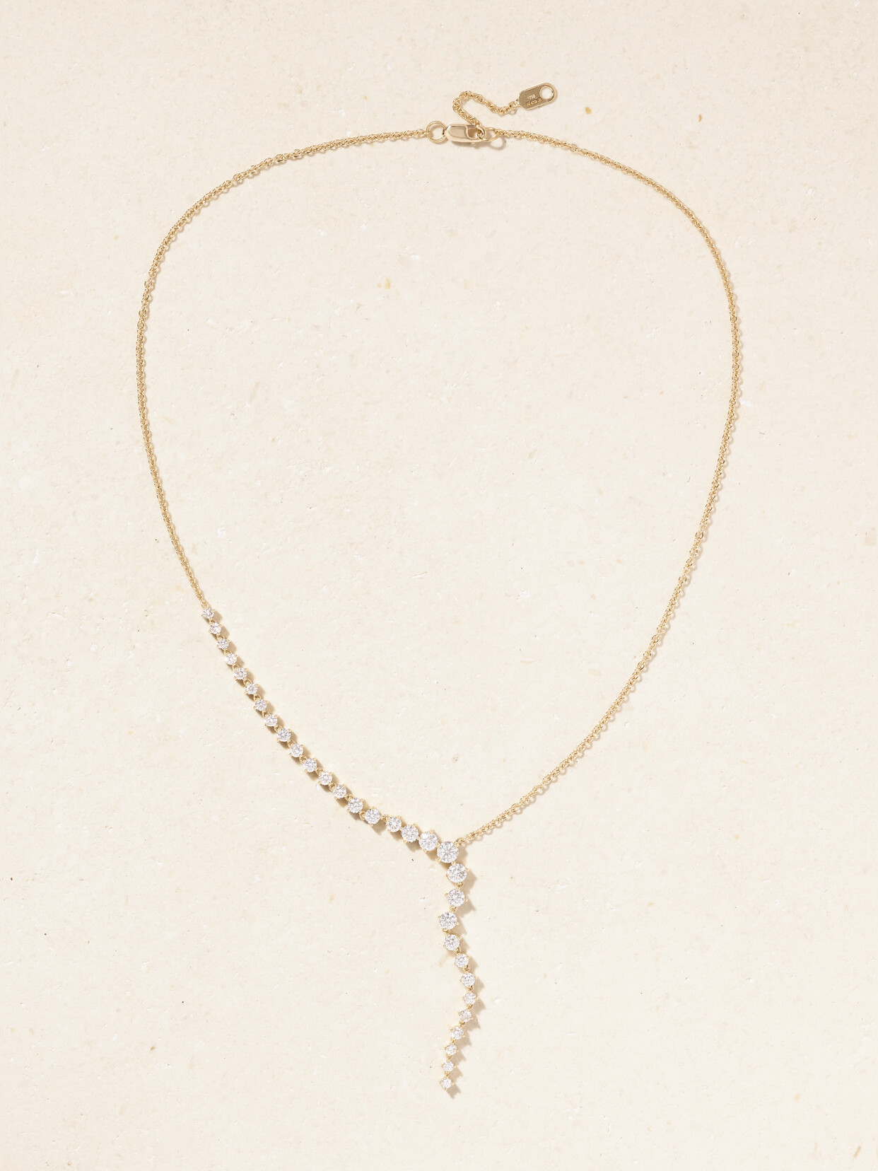 Melissa Kaye - Aria Cascade 18-karat Gold Diamond Necklace - One size