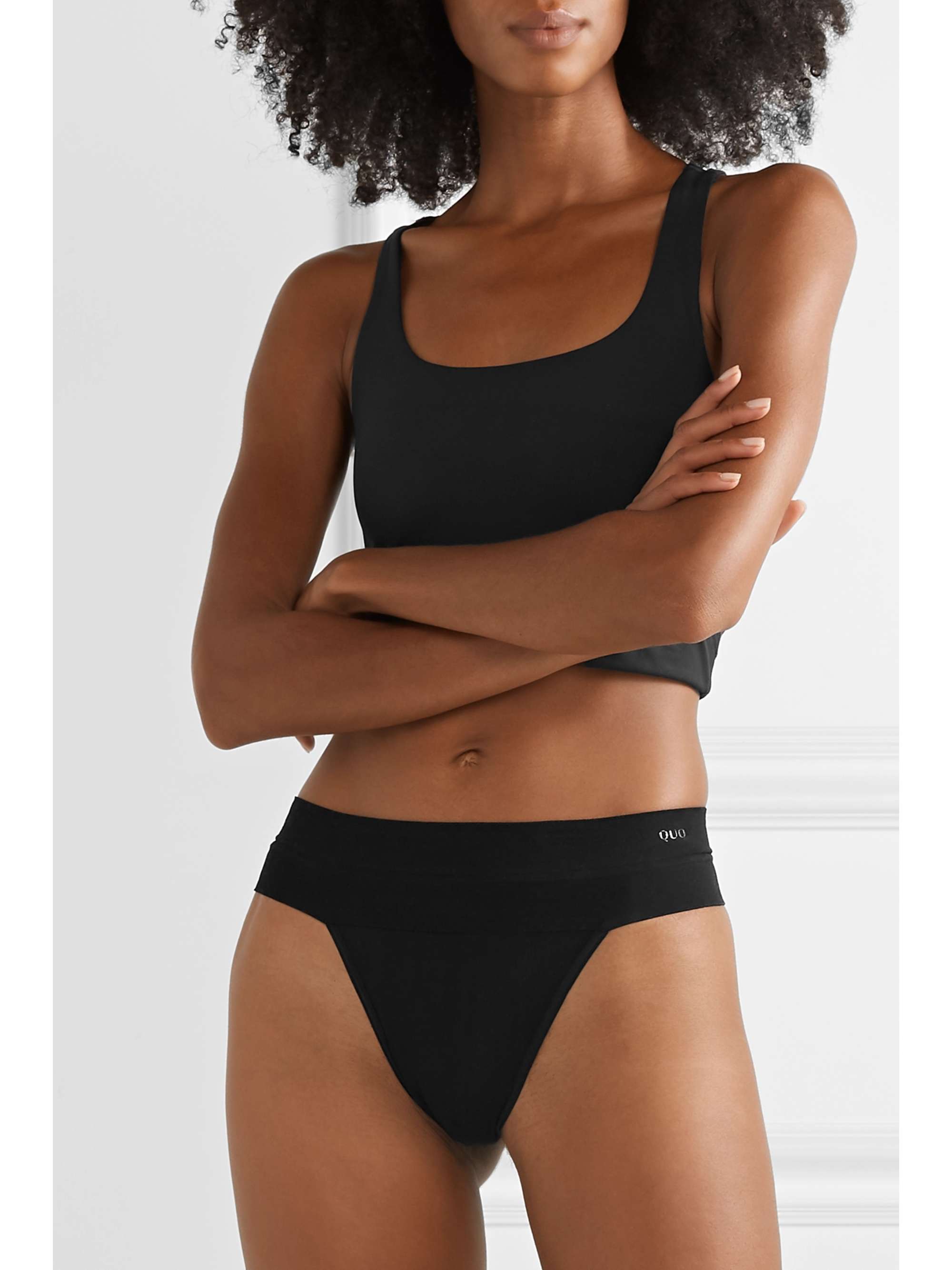 QUO ACTIVE Lot de cinq strings en jersey stretch
