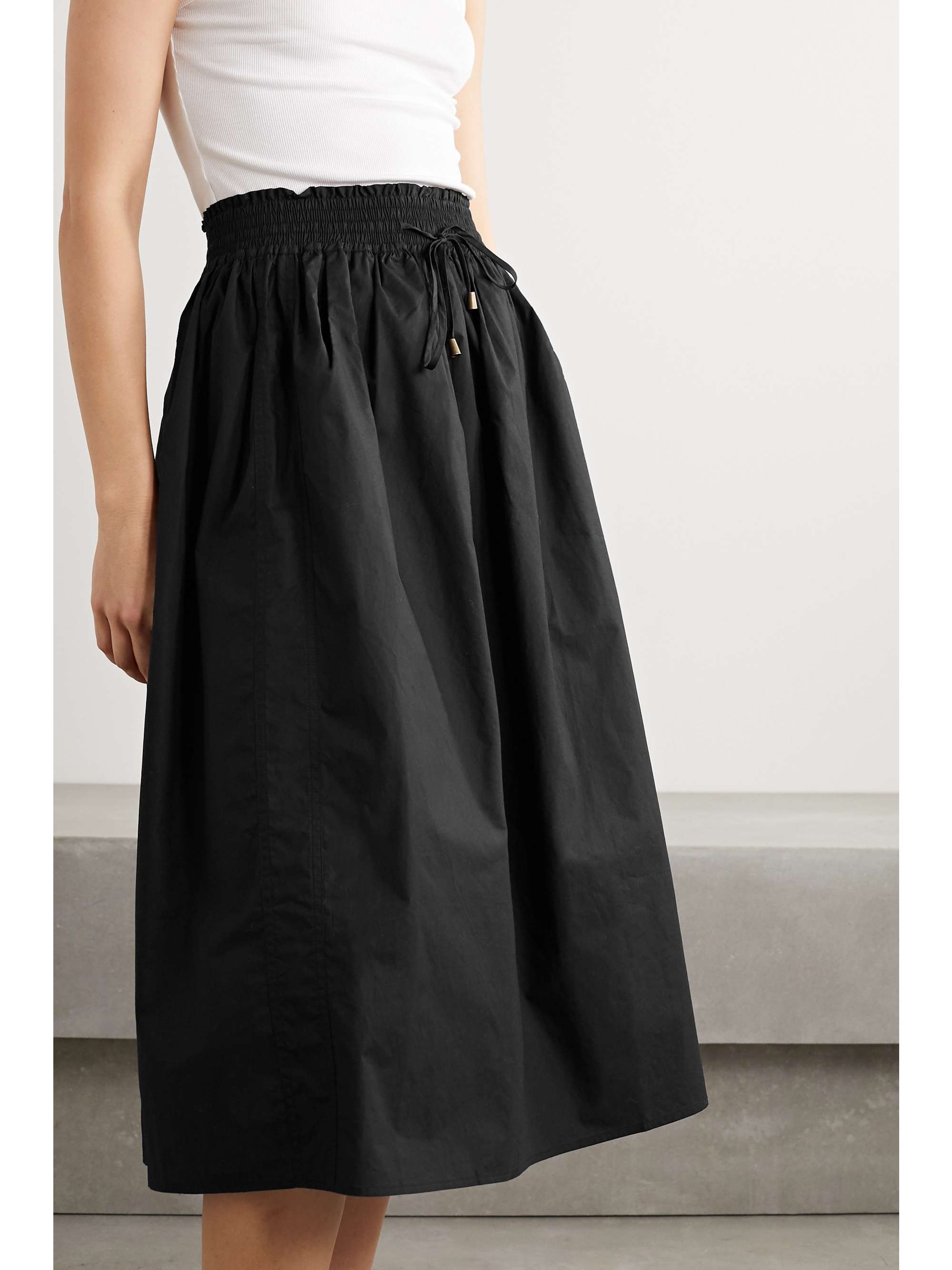 APIECE APART Wabi Sabi cotton-poplin midi skirt