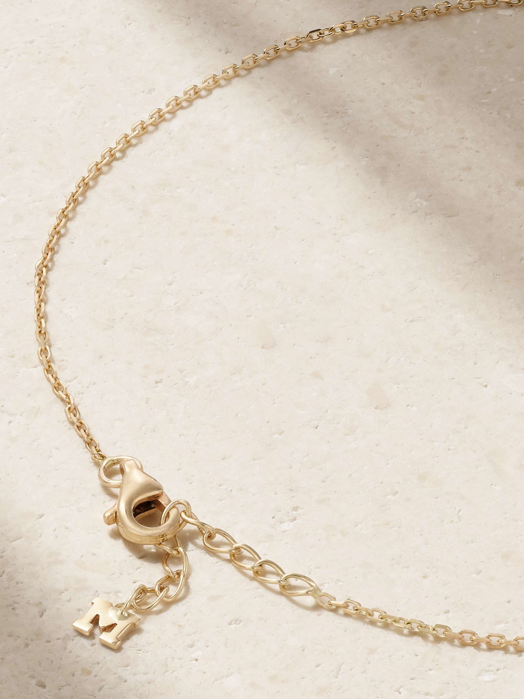 MATEO 14-karat gold pearl anklet