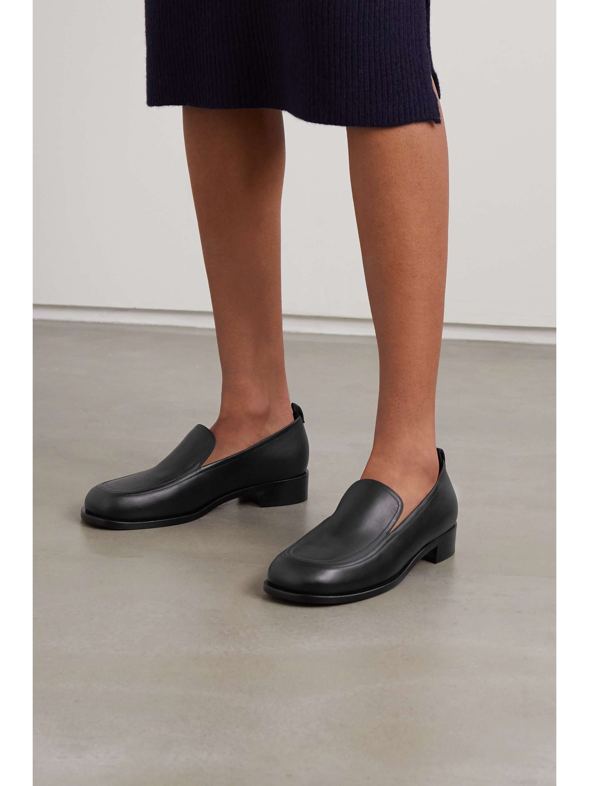 THE ROW Penny leather loafers