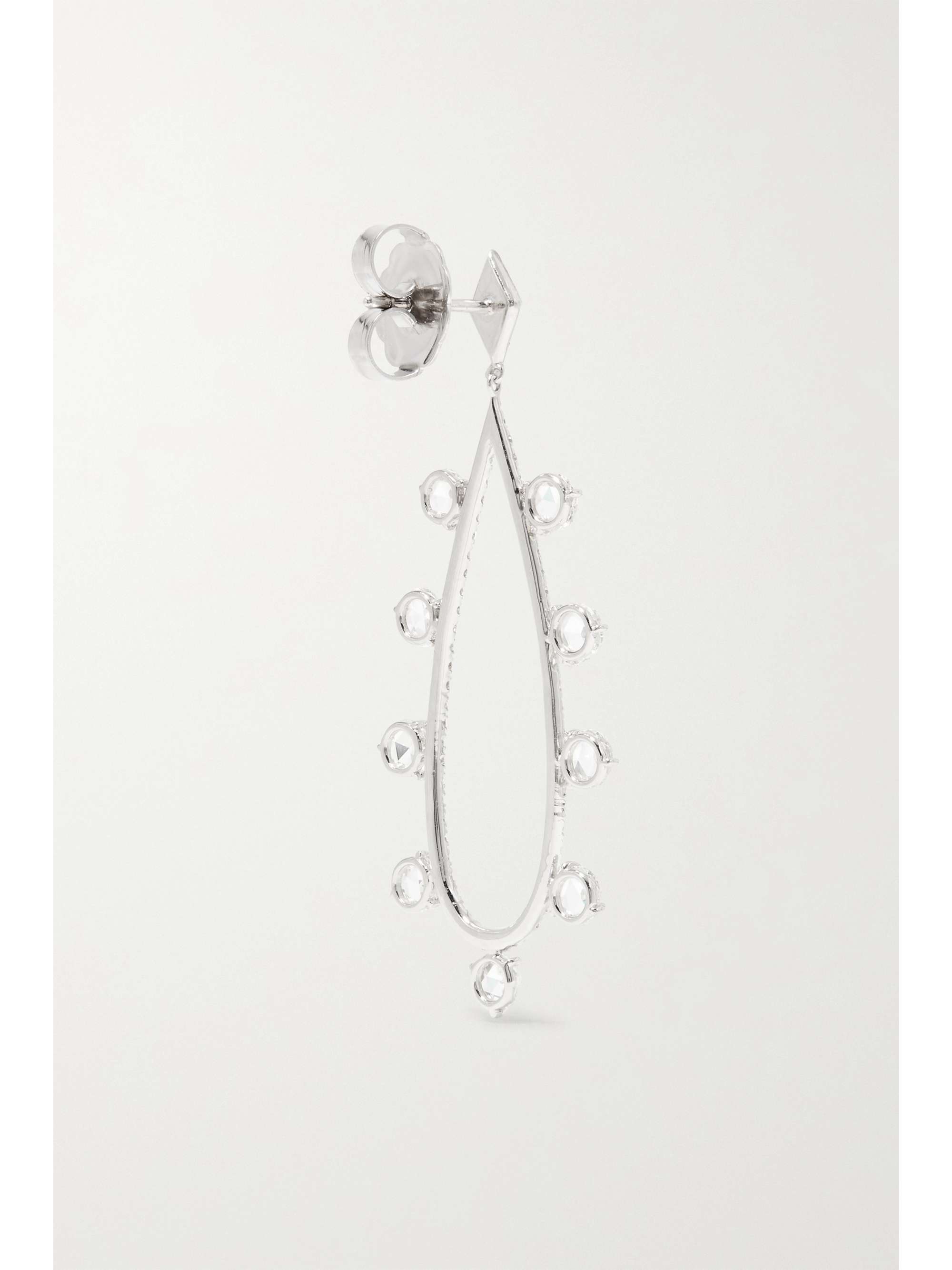 MARTIN KATZ 18-karat white gold diamond earrings