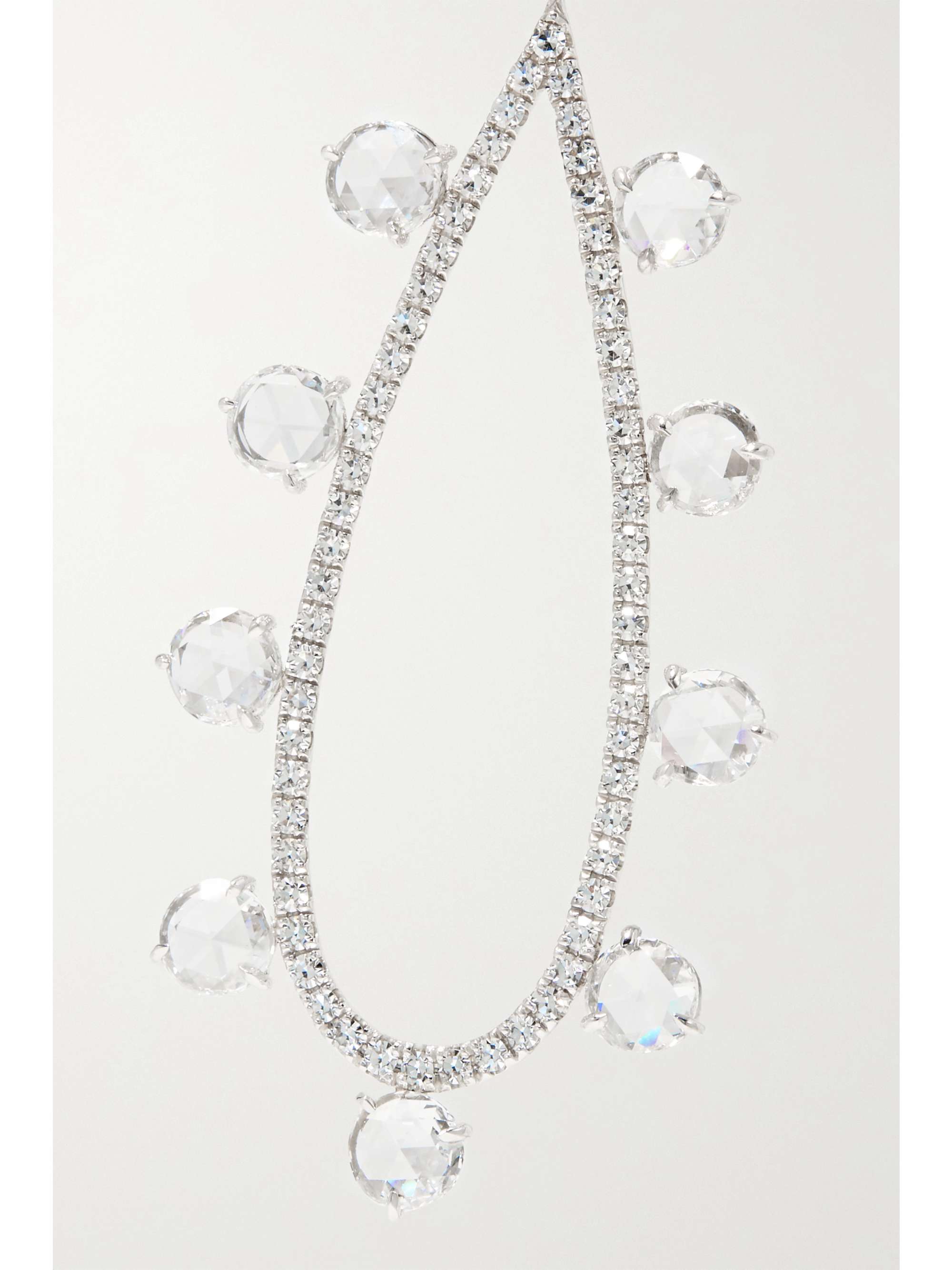 MARTIN KATZ 18-karat white gold diamond earrings