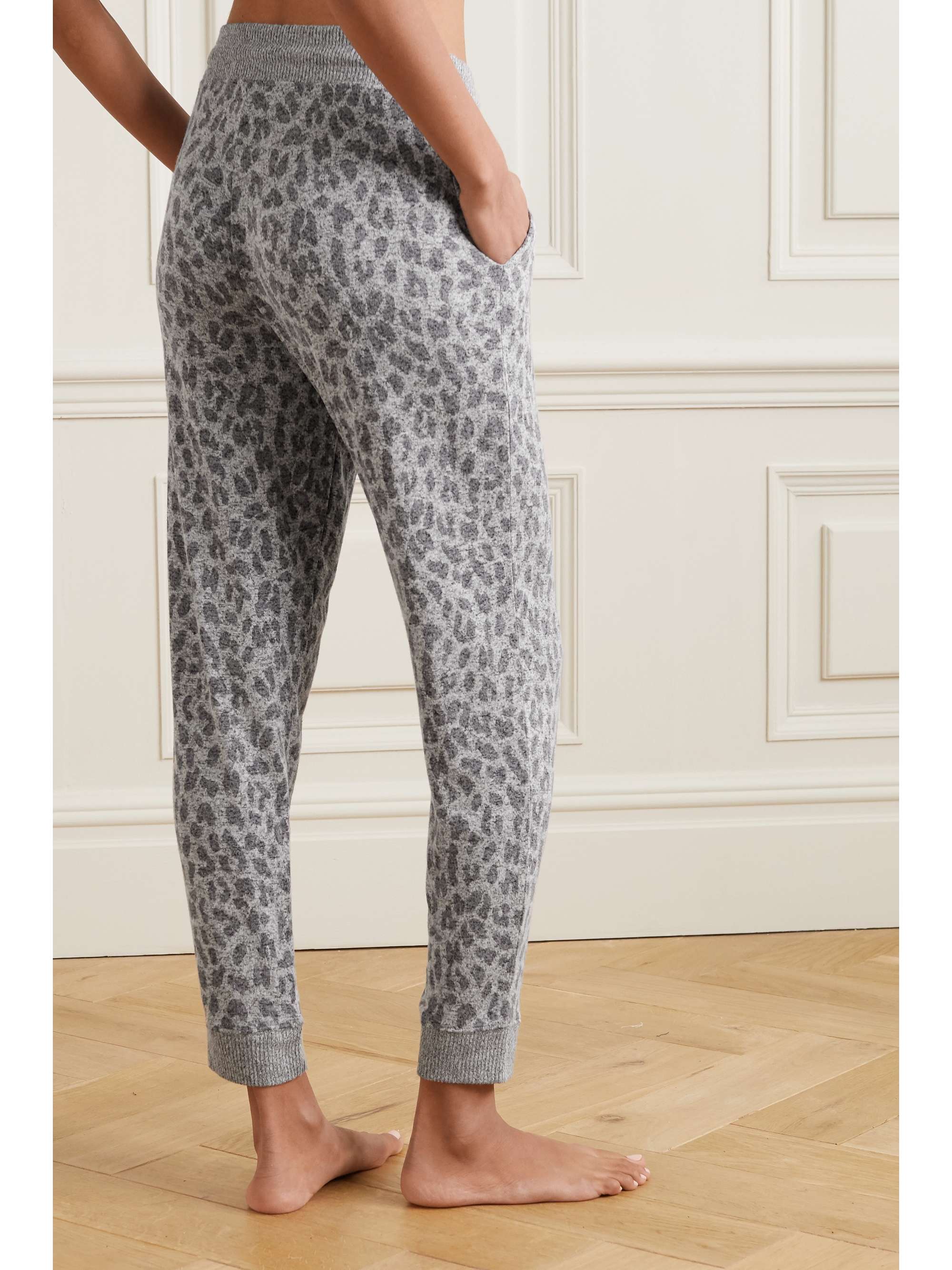 RAILS Kingston leopard-print brushed-jersey track pants