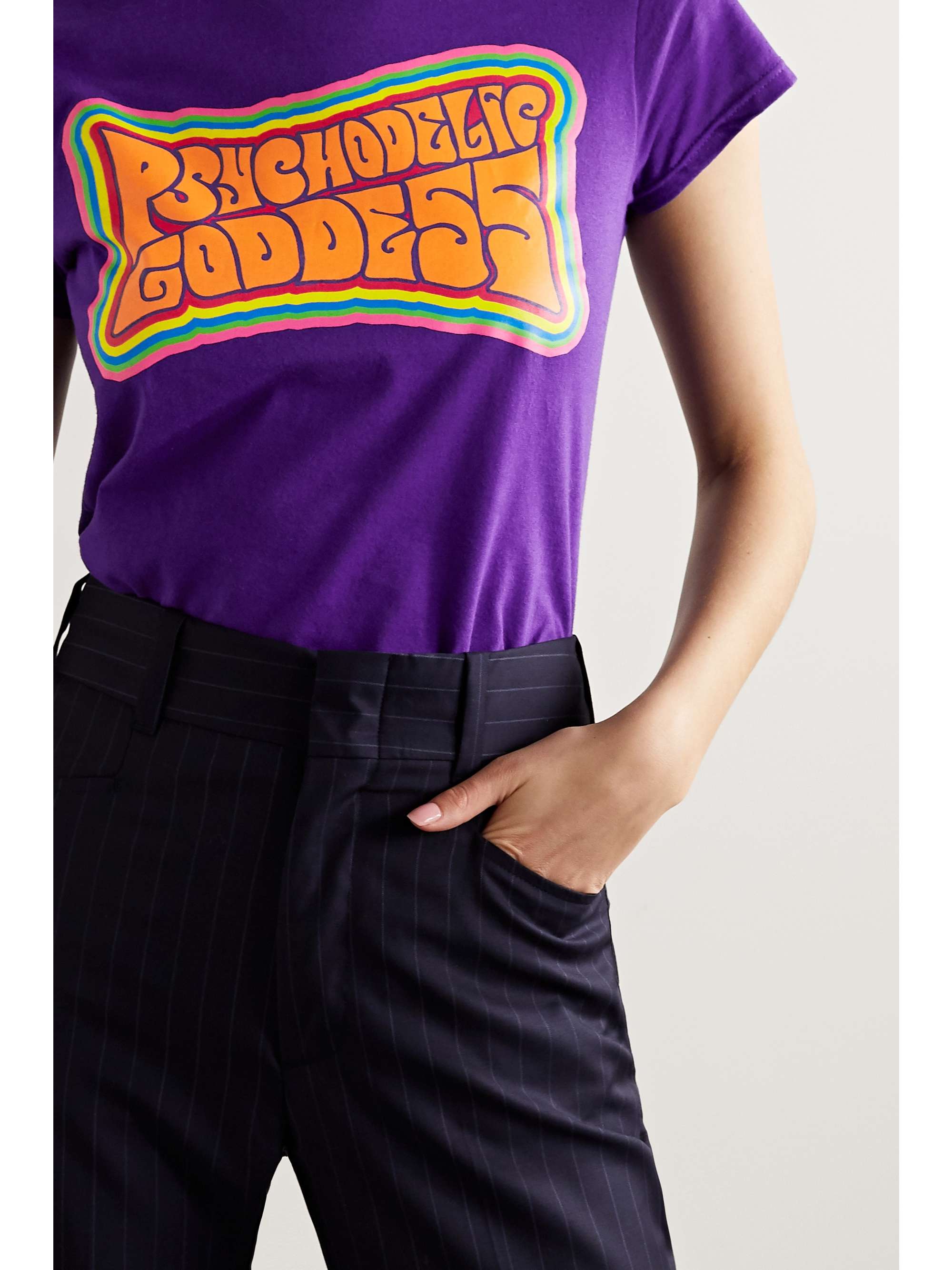 MARIKA VERA Printed cotton-jersey T-shirt