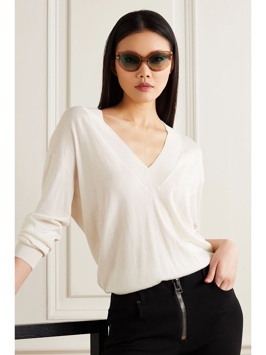 tom ford cat eye acetate sunglasses