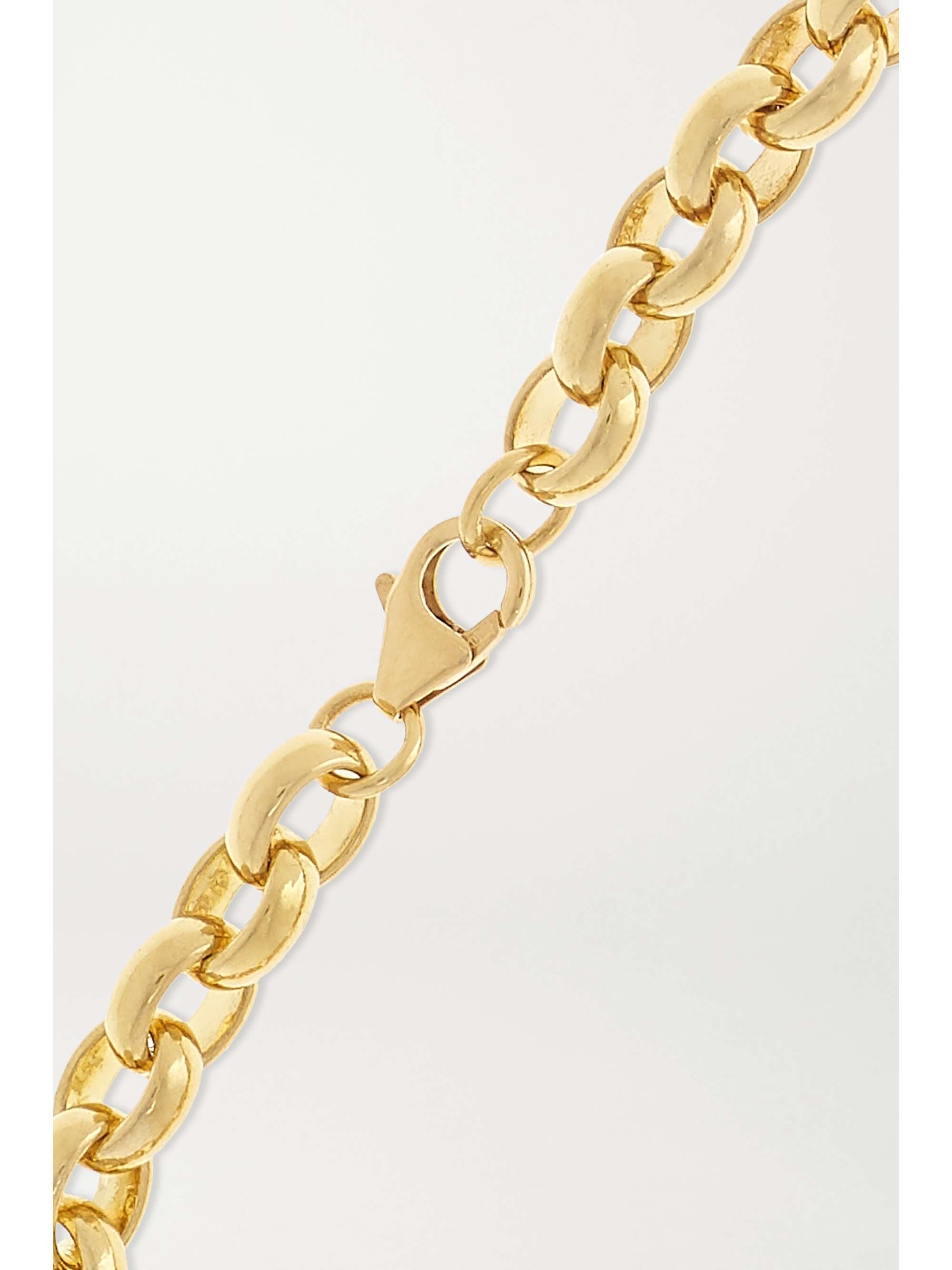 FOUNDRAE Strength 18-karat gold diamond bracelet