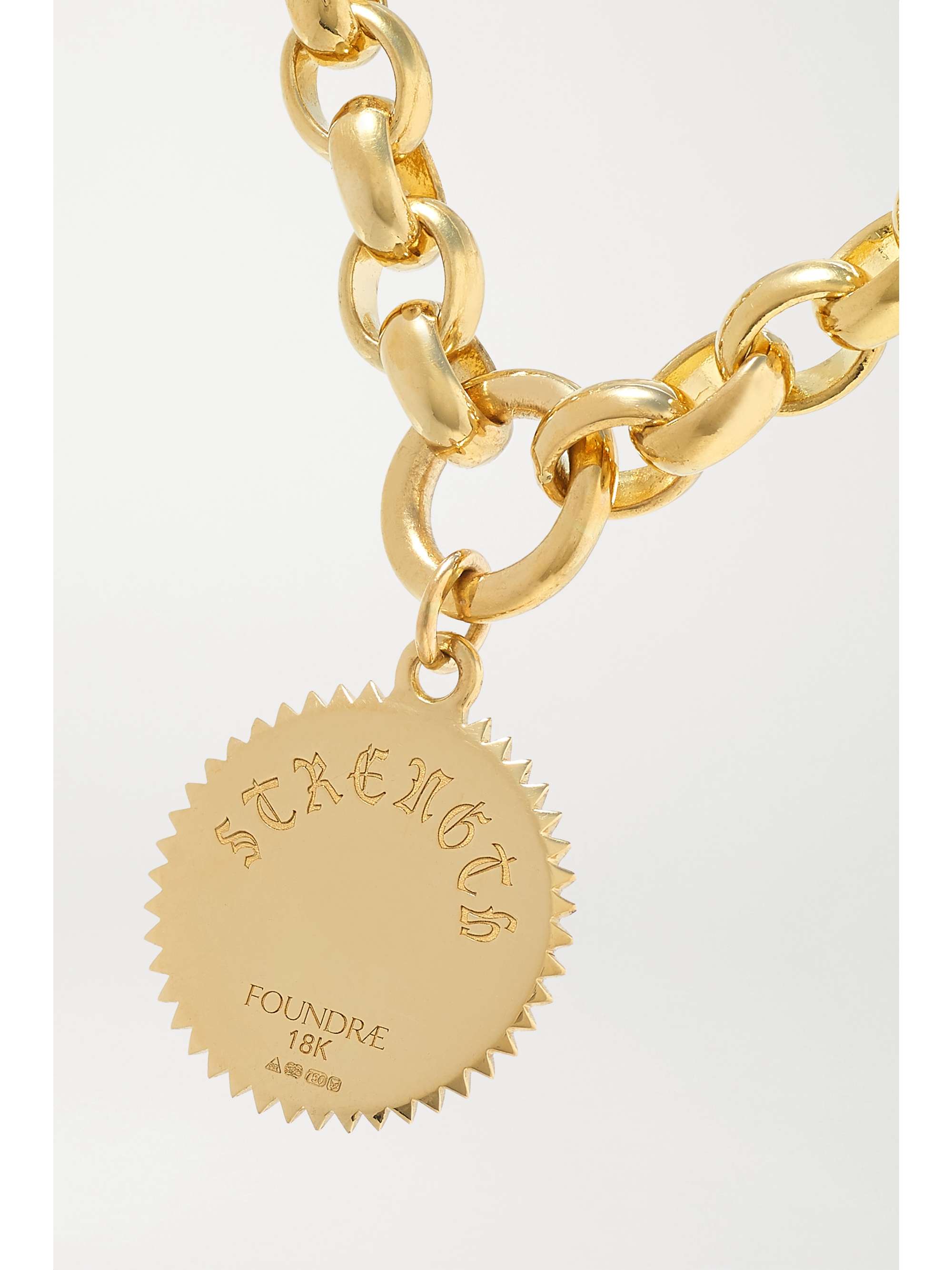 FOUNDRAE Strength 18-karat gold diamond bracelet