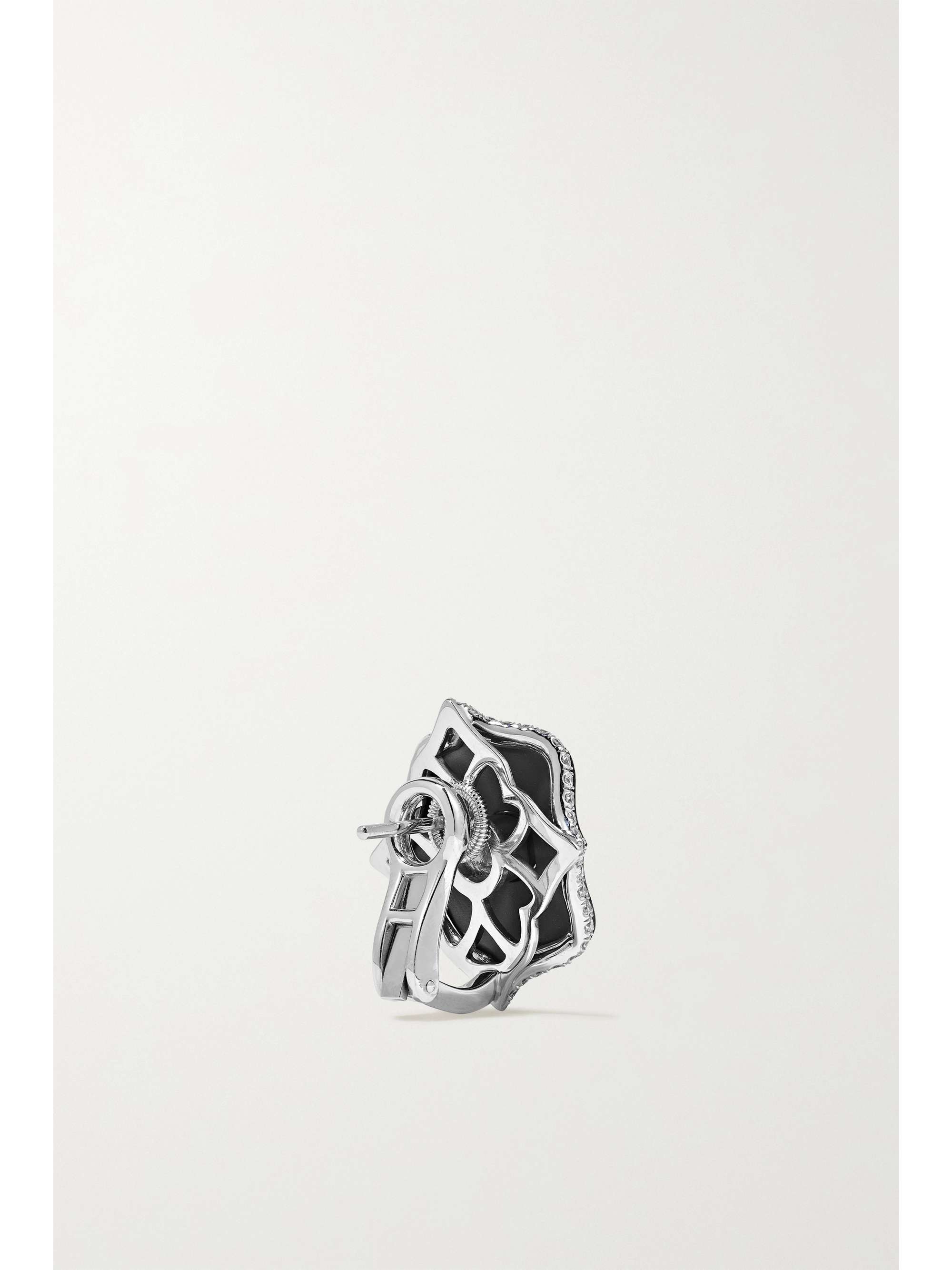 BAYCO Platinum, diamond and ceramic earrings