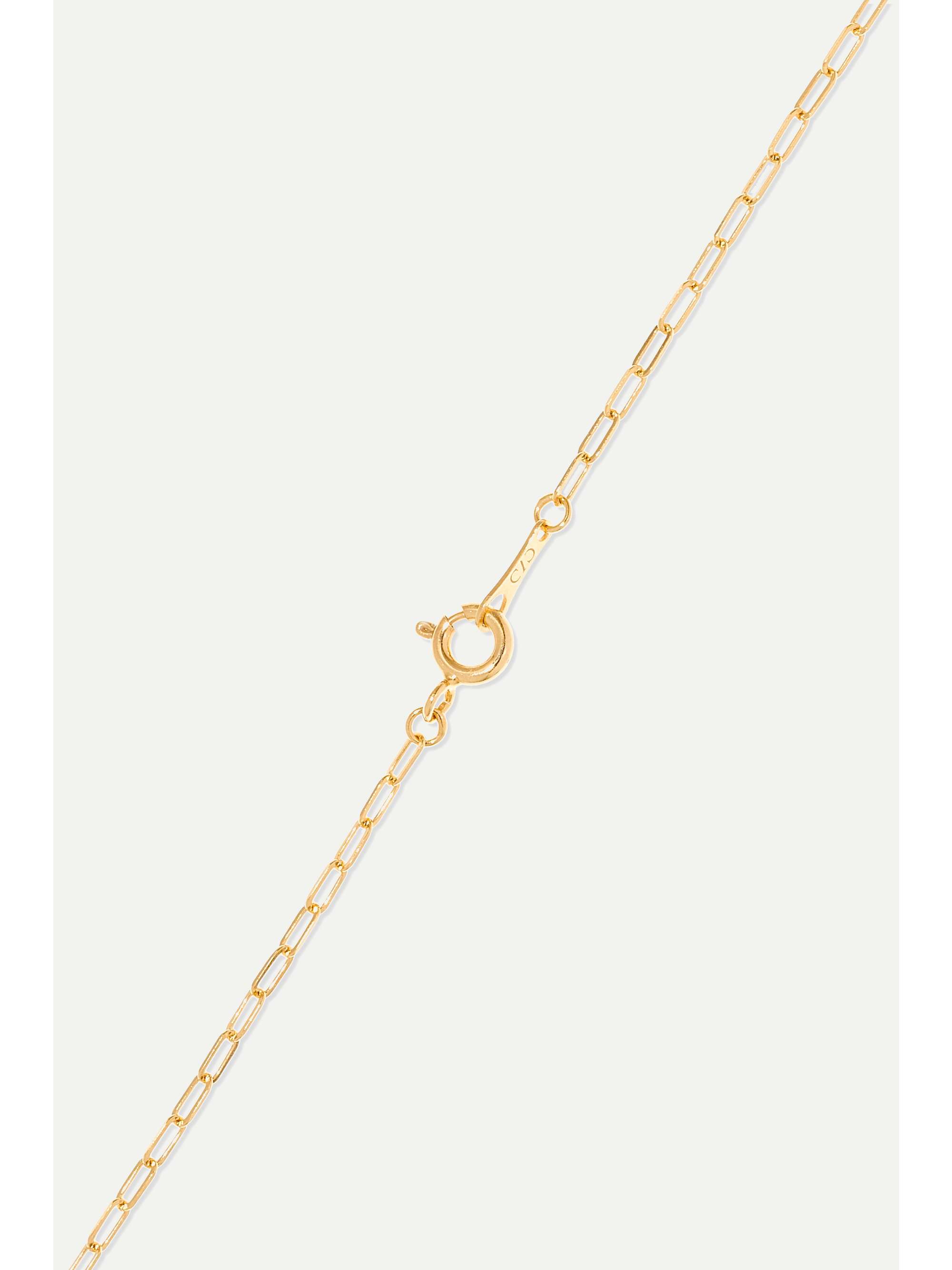 CVC STONES Billowing 18-karat gold, stone and diamond necklace