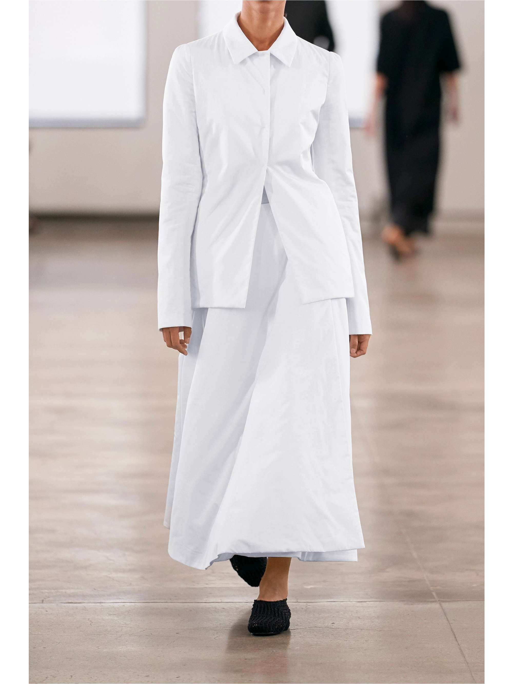 THE ROW Jaco padded cotton wrap midi skirt