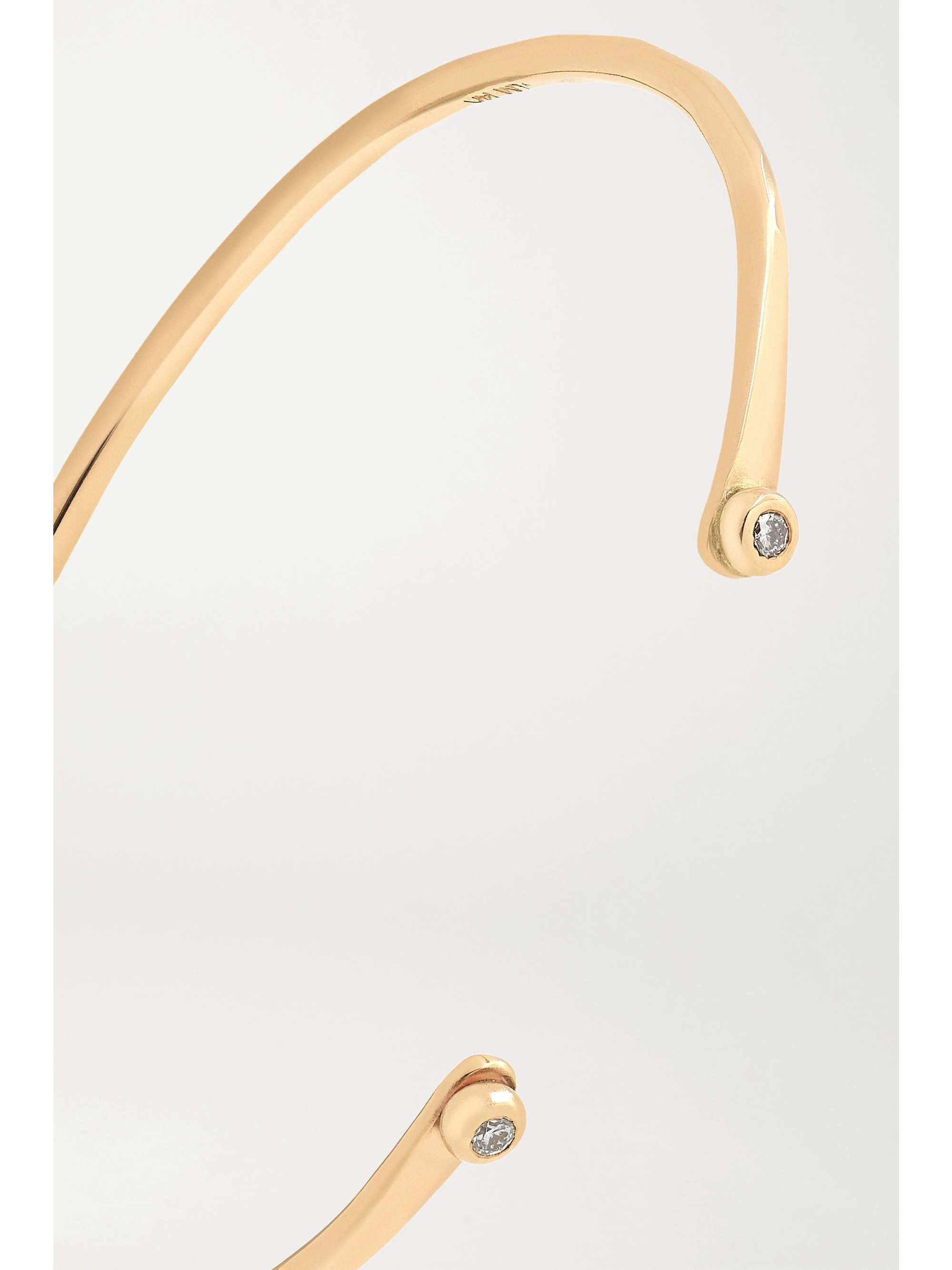 MELISSA JOY MANNING + NET SUSTAIN Armspange aus recyceltem 14 Karat Gold mit Diamanten