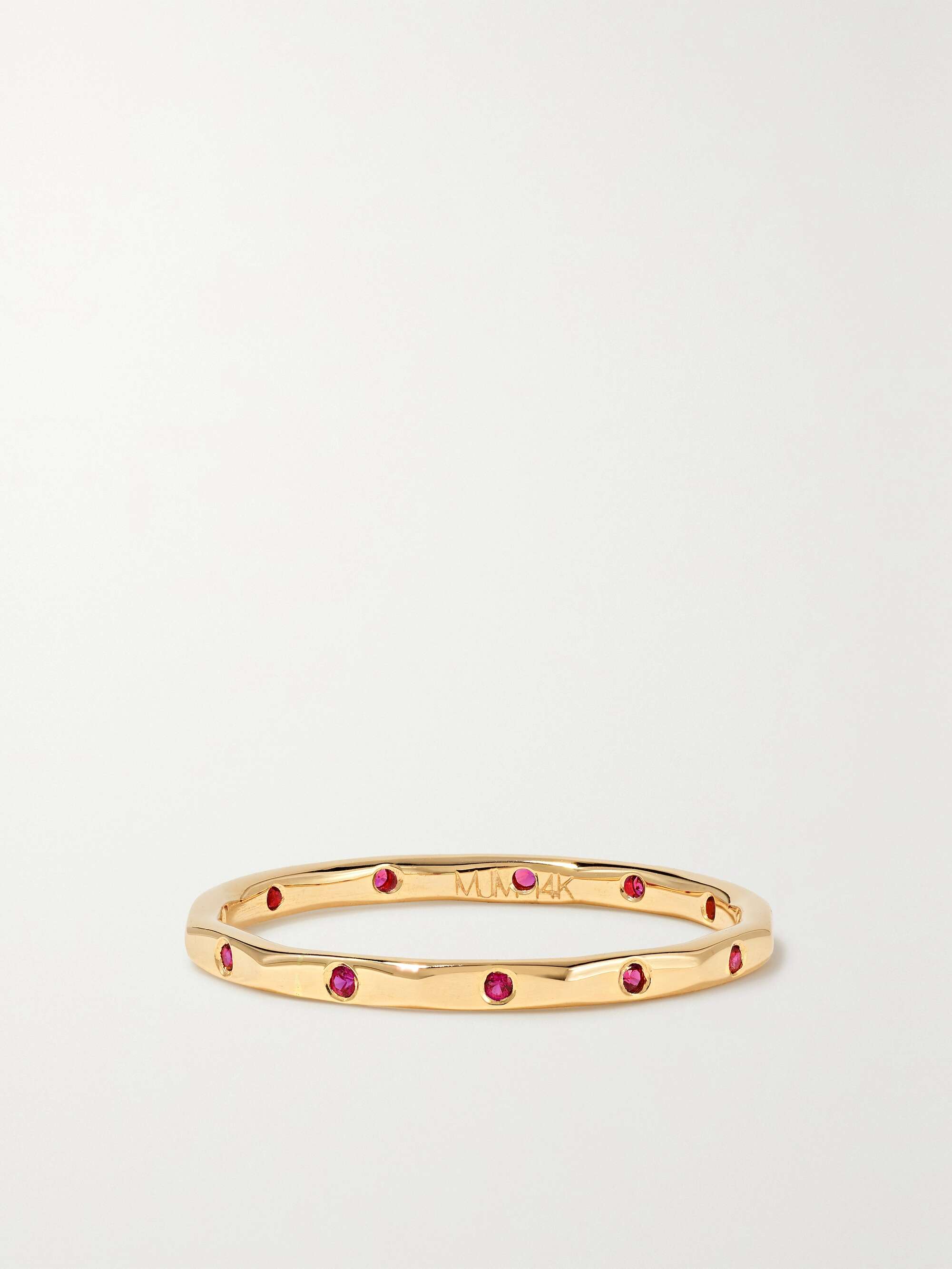 Gold 14-karat gold ruby ring | MELISSA JOY MANNING | NET-A-PORTER