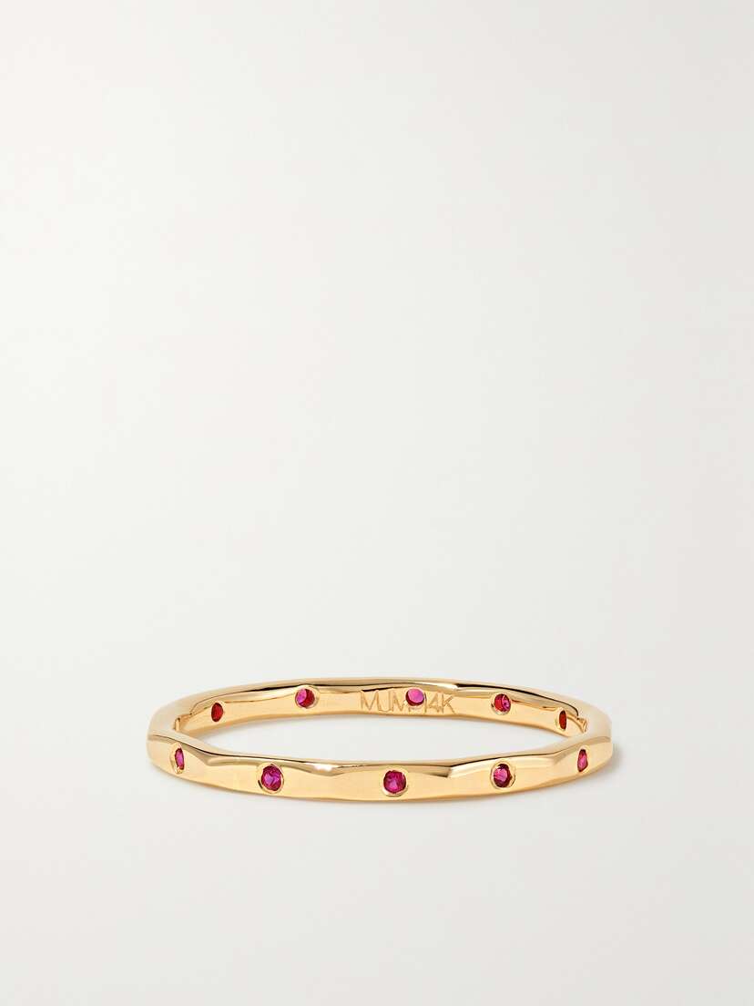 Melissa Joy Manning 14-karat Gold Ruby Ring