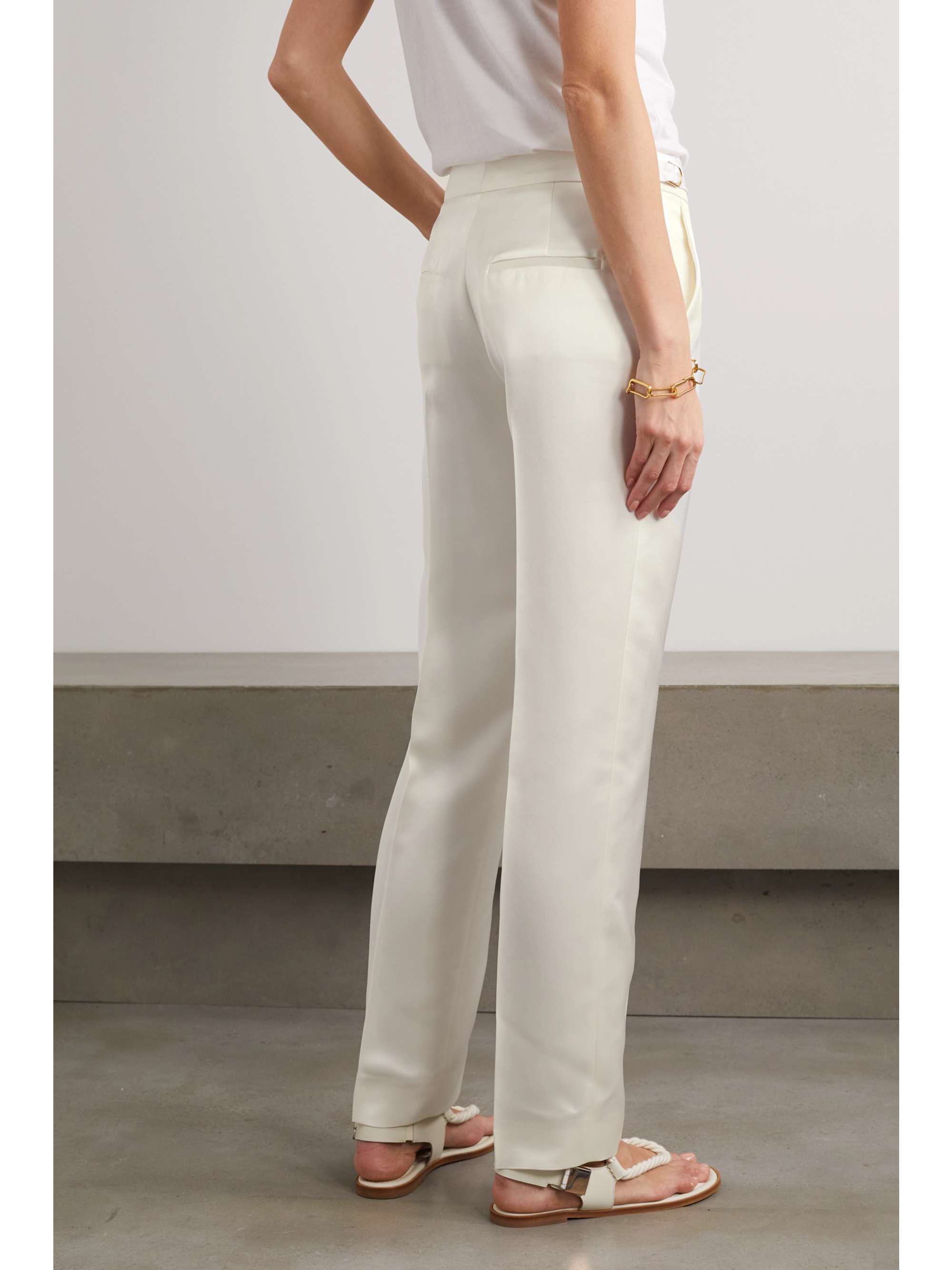 GABRIELA HEARST Francisco silk-satin straight-leg pants