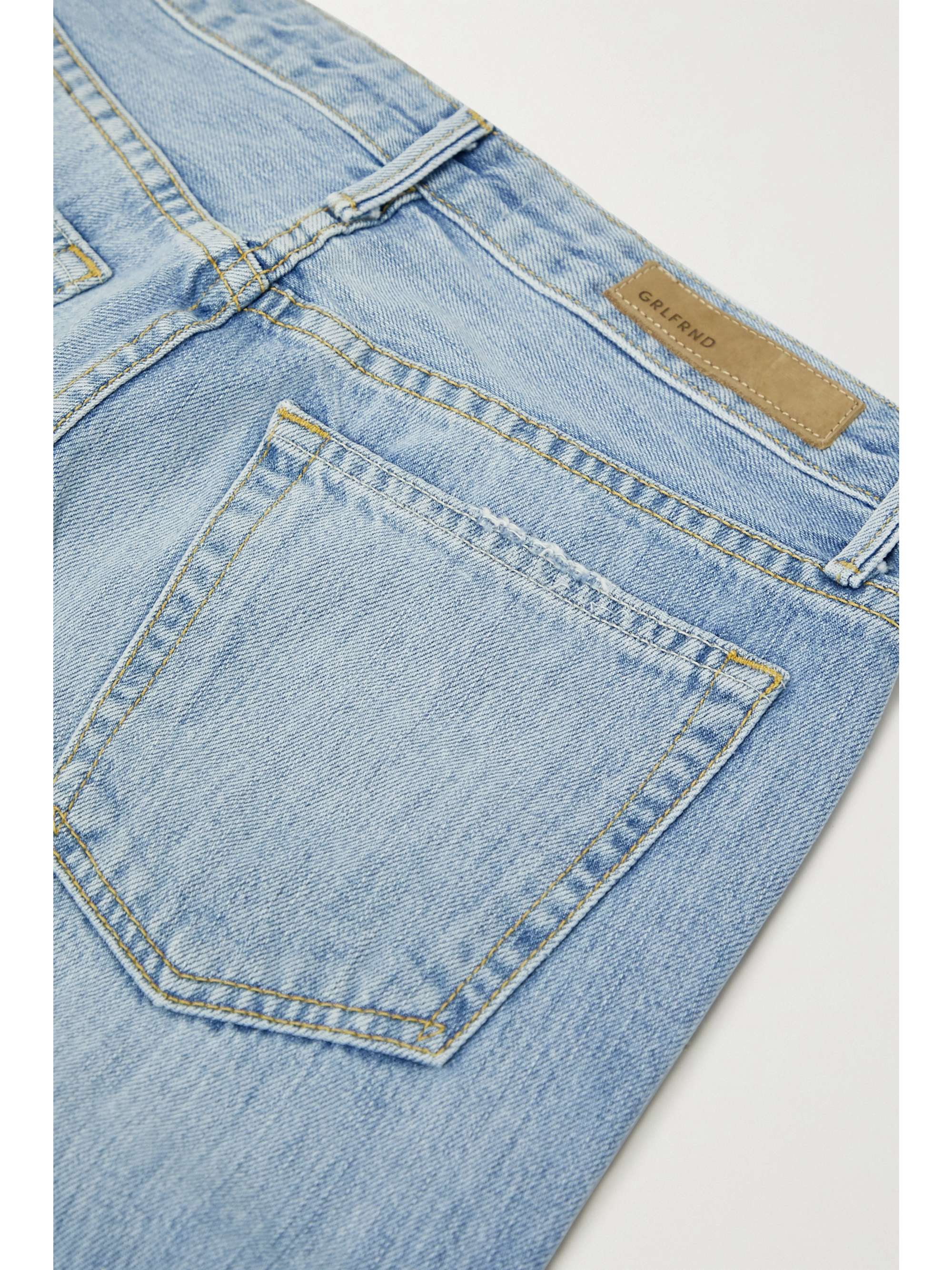 Light denim Mica distressed high-rise 