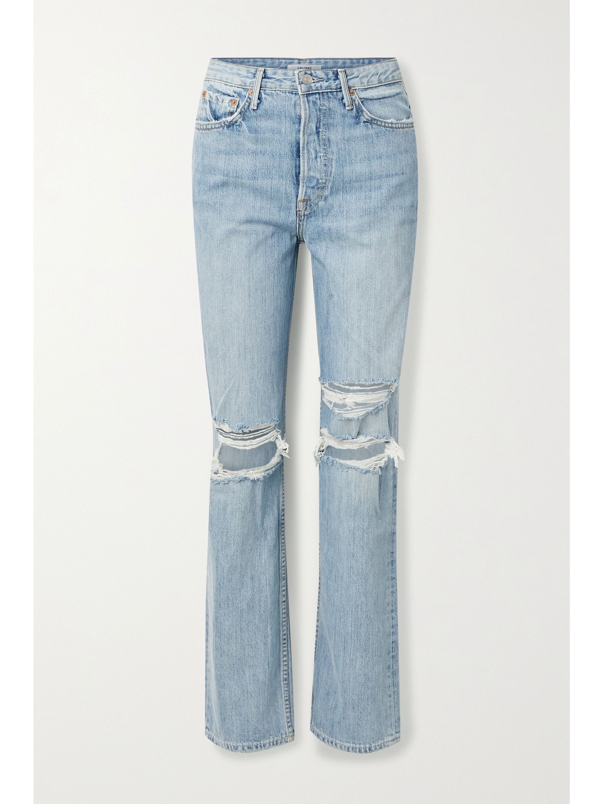 Distressed high rise jeans Clearance