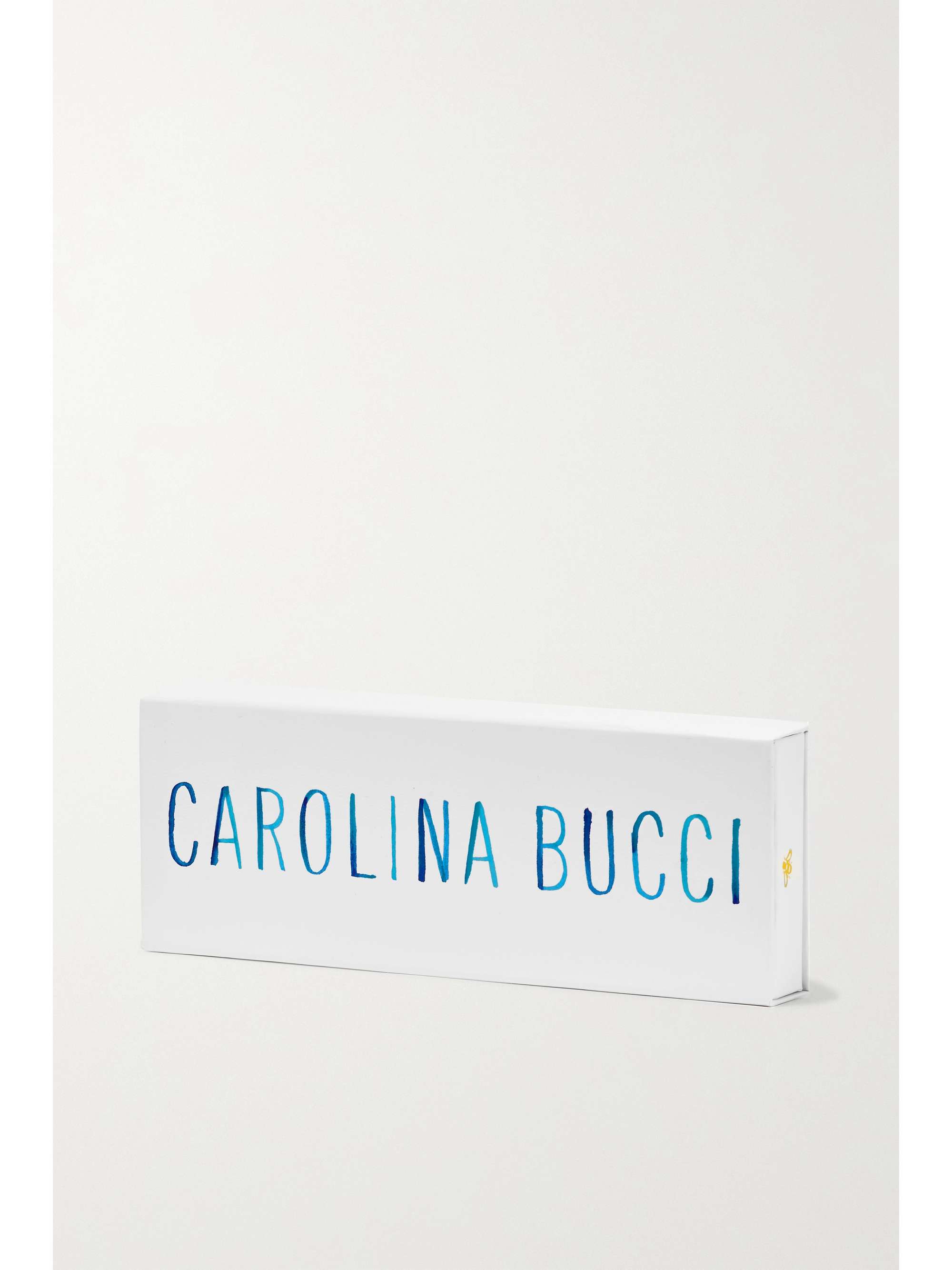 CAROLINA BUCCI Balance Lucky 18-karat white gold, sapphire and silk bracelet