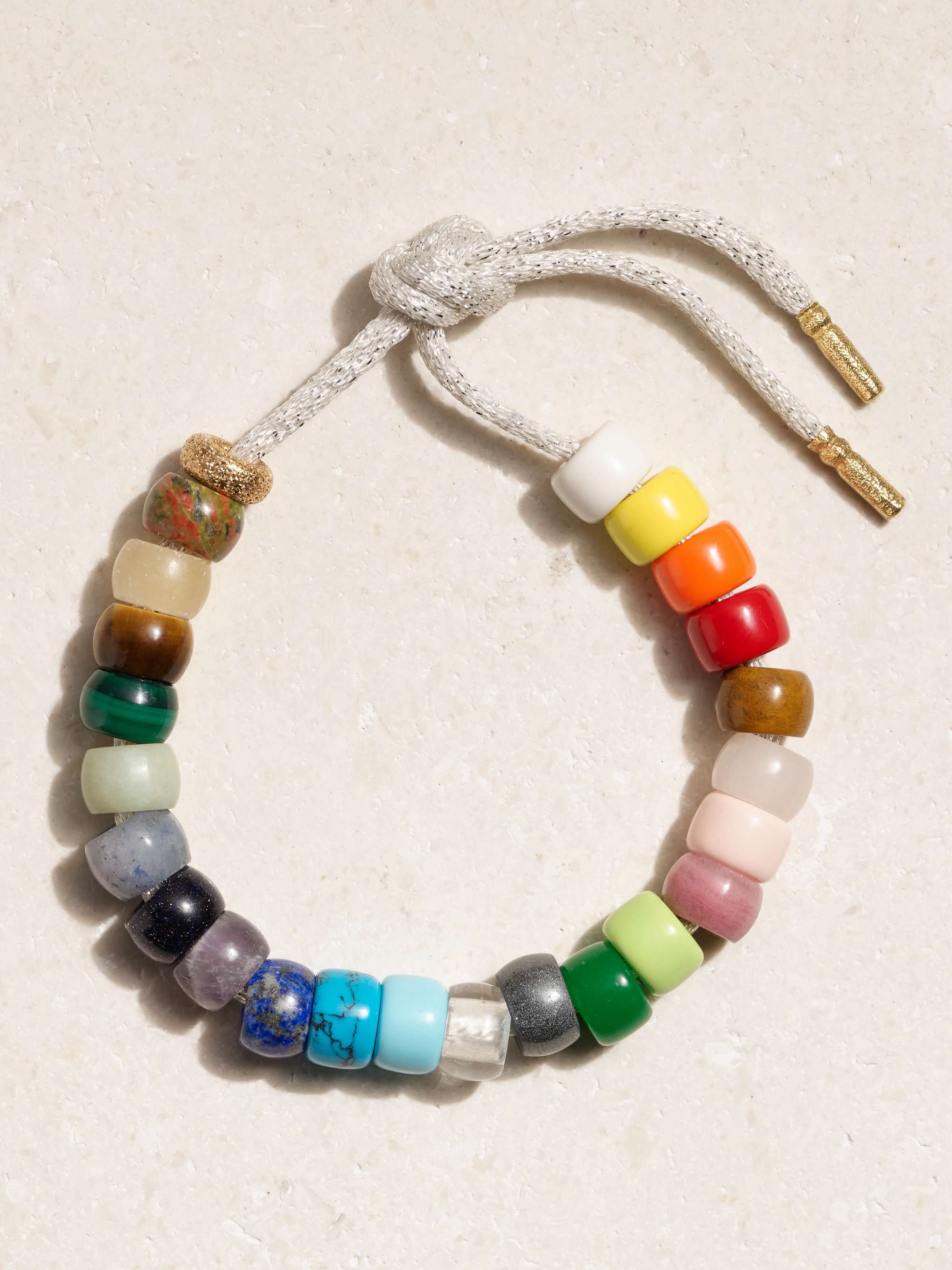 CAROLINA BUCCI FORTE Beads Moonbow 18karat gold and multistone advent