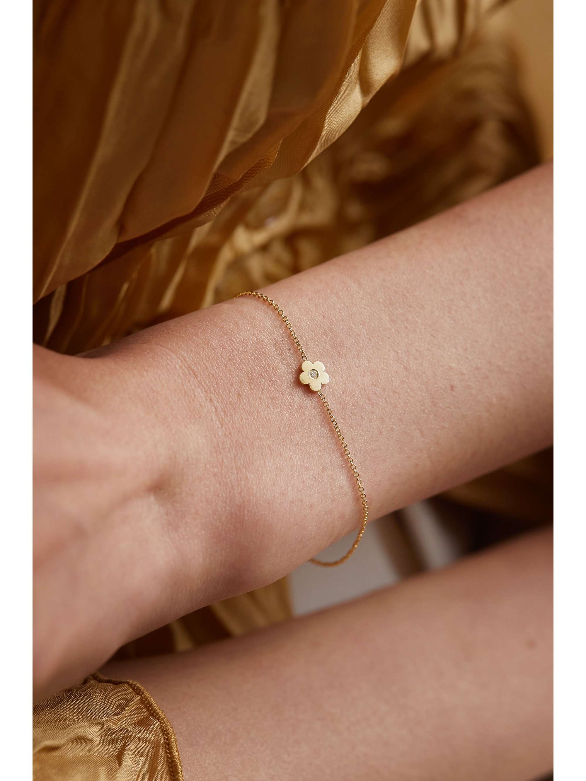 JENNIFER MEYER 18-karat gold diamond bracelet