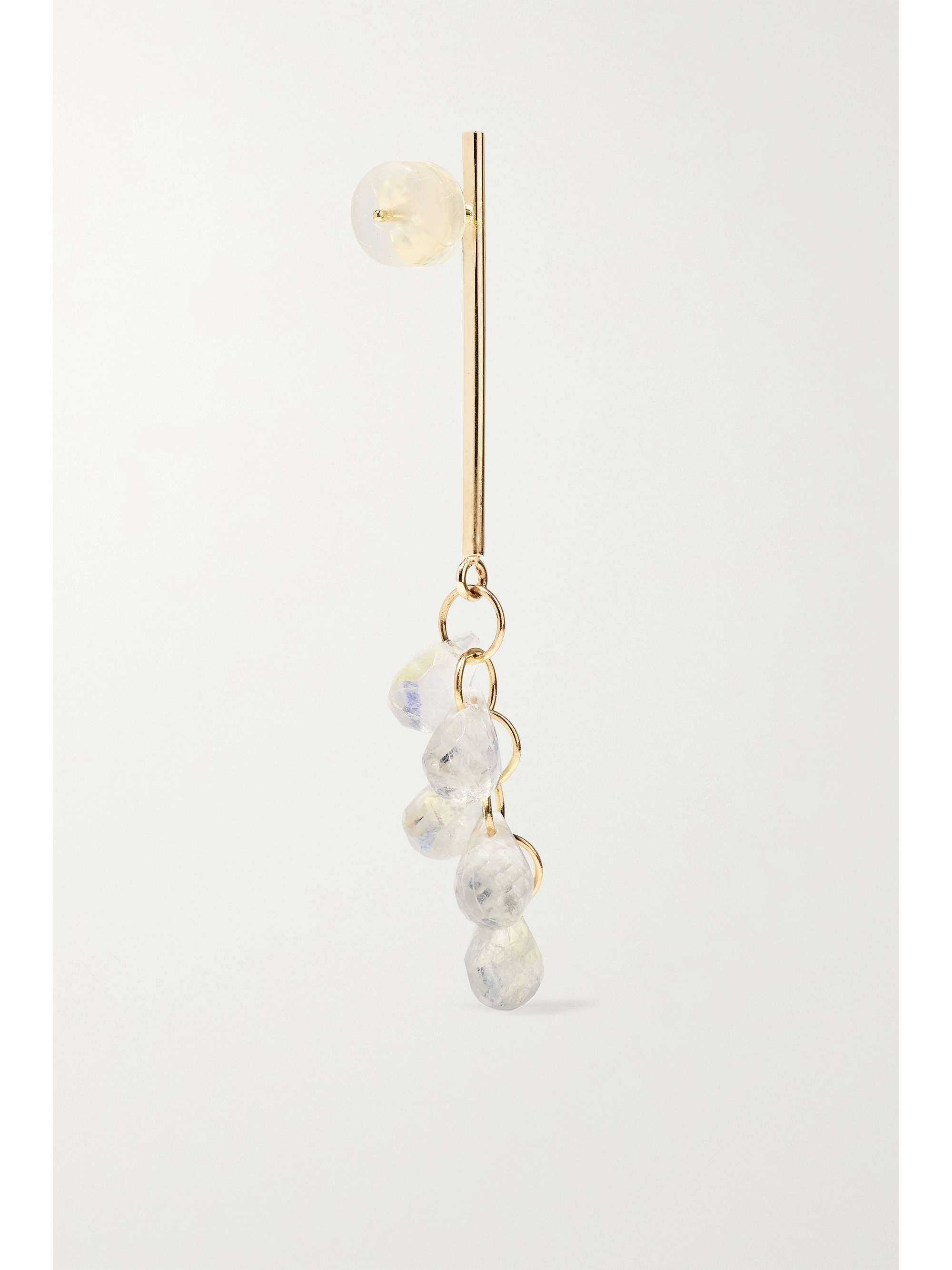 MELISSA JOY MANNING 14-karat gold moonstone earrings