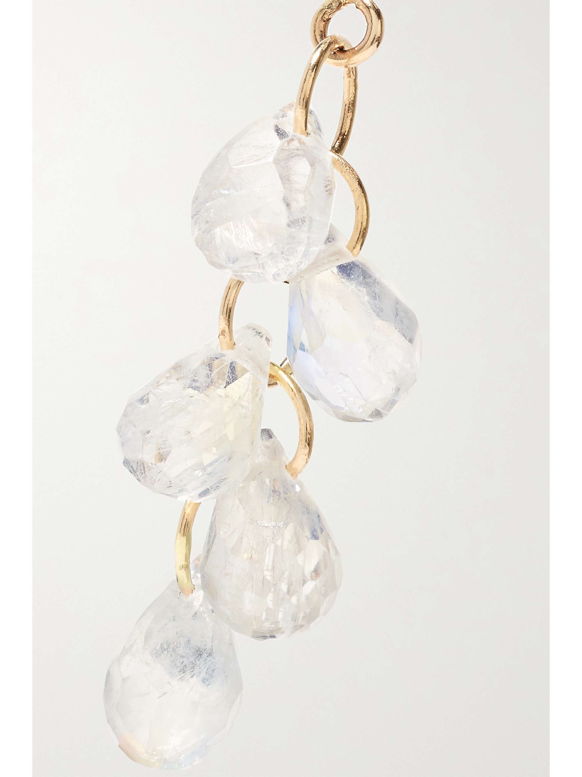 MELISSA JOY MANNING 14-karat gold moonstone earrings