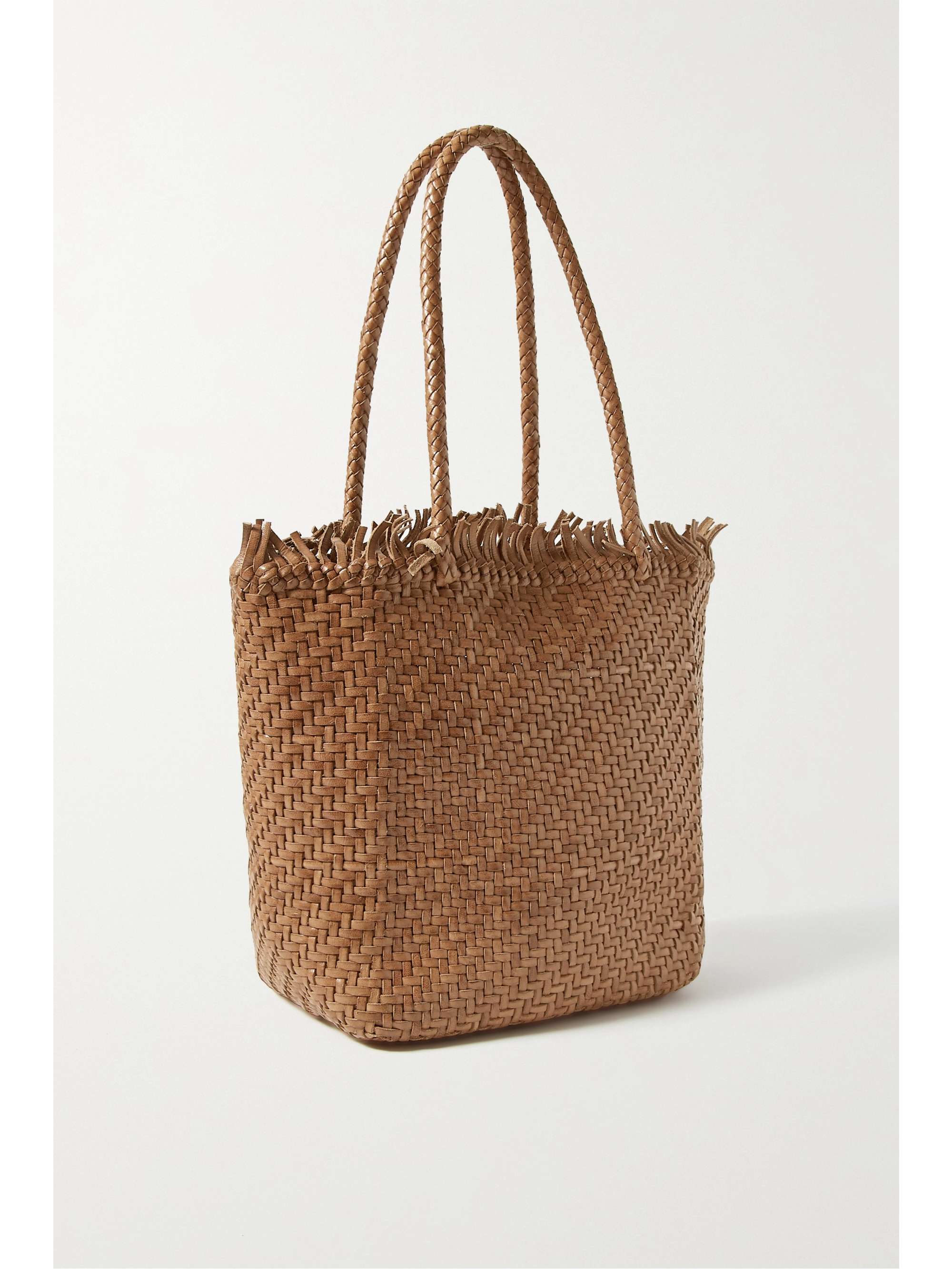 LOEFFLER RANDALL Maya fringed woven leather tote