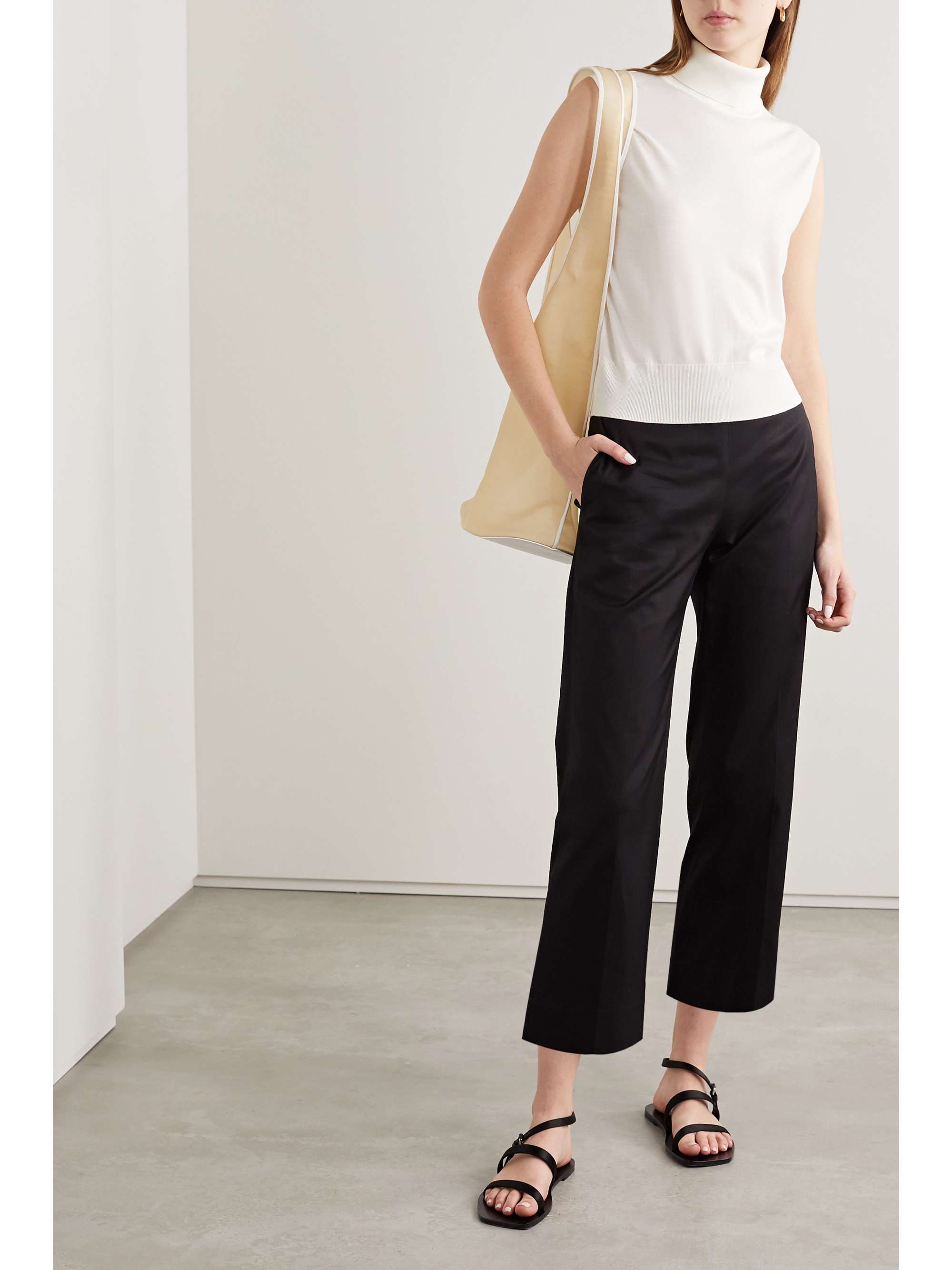 THE ROW Chano merino wool and cashmere-blend turtleneck sweater