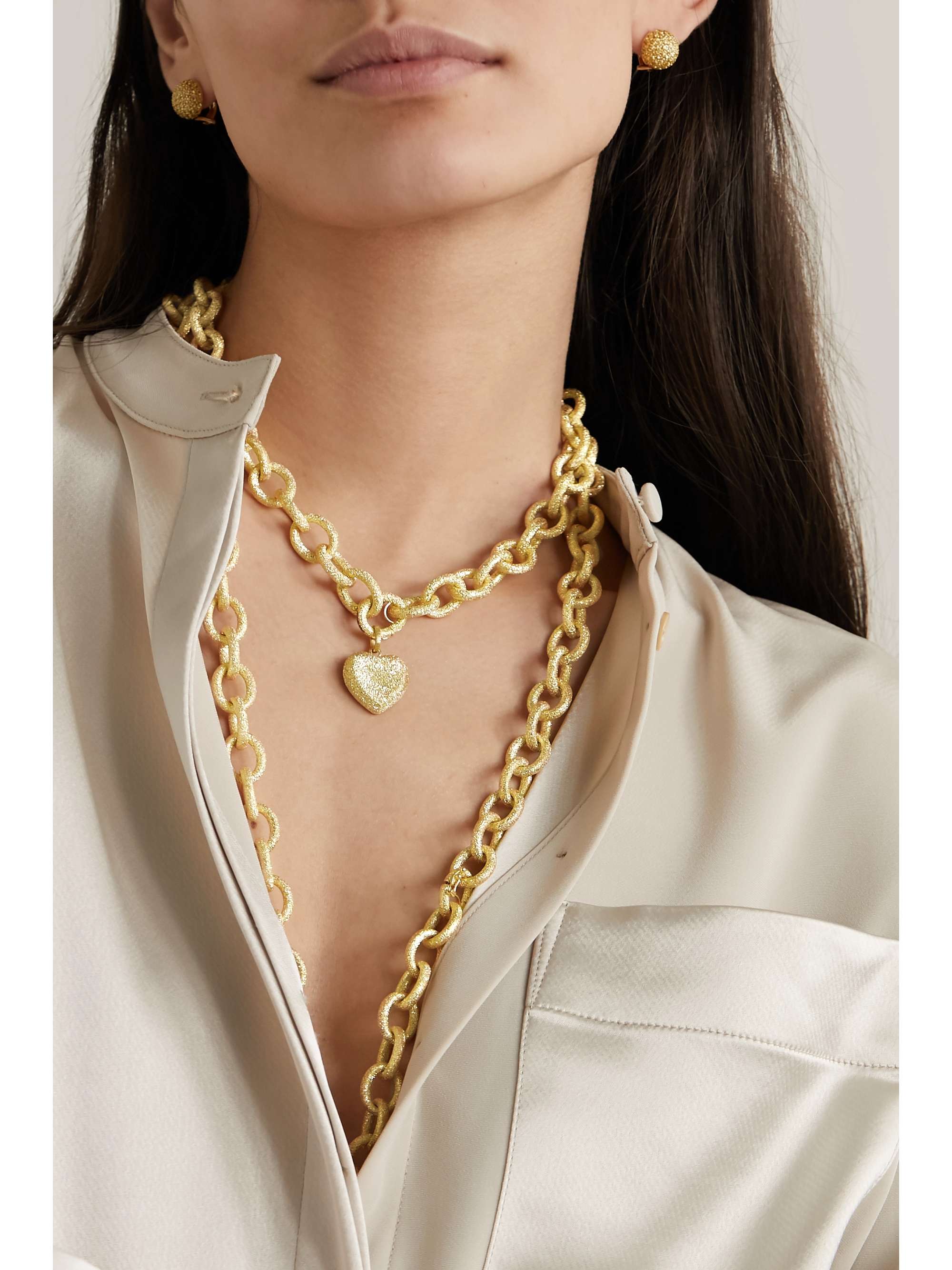 CAROLINA BUCCI Florentine 18-karat gold necklace