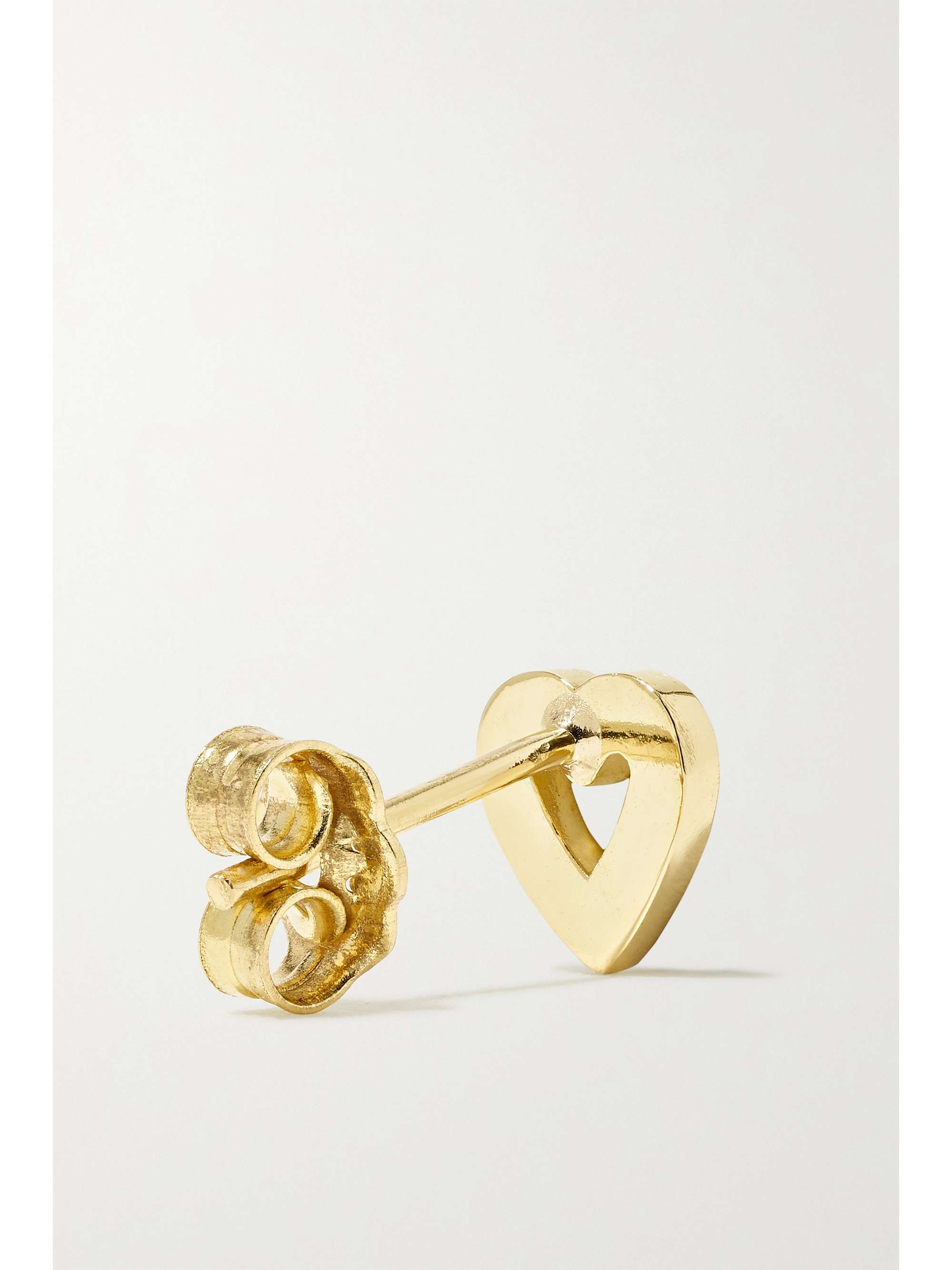JENNIFER MEYER Mini Open Heart 18-karat gold diamond earrings