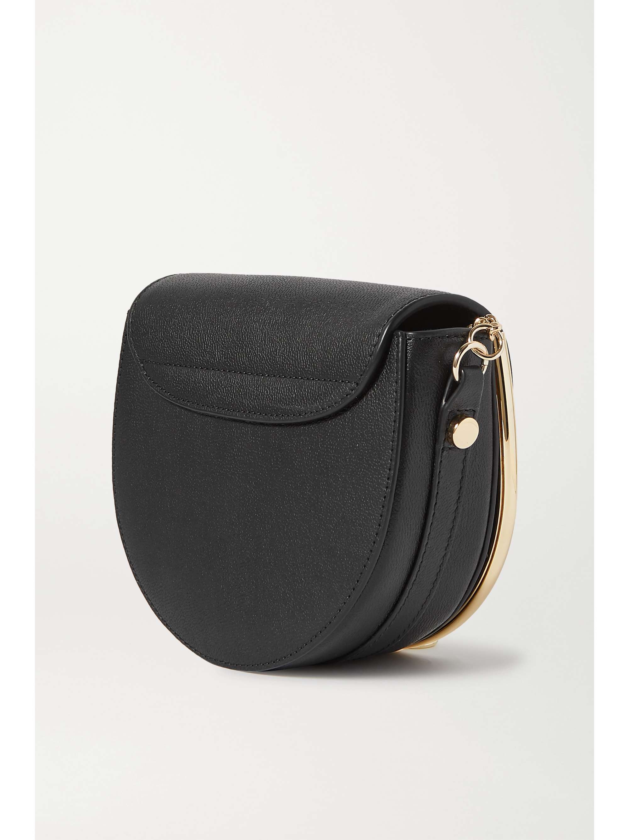 SEE BY CHLOÉ Mara embellished textured-leather shoulder bag