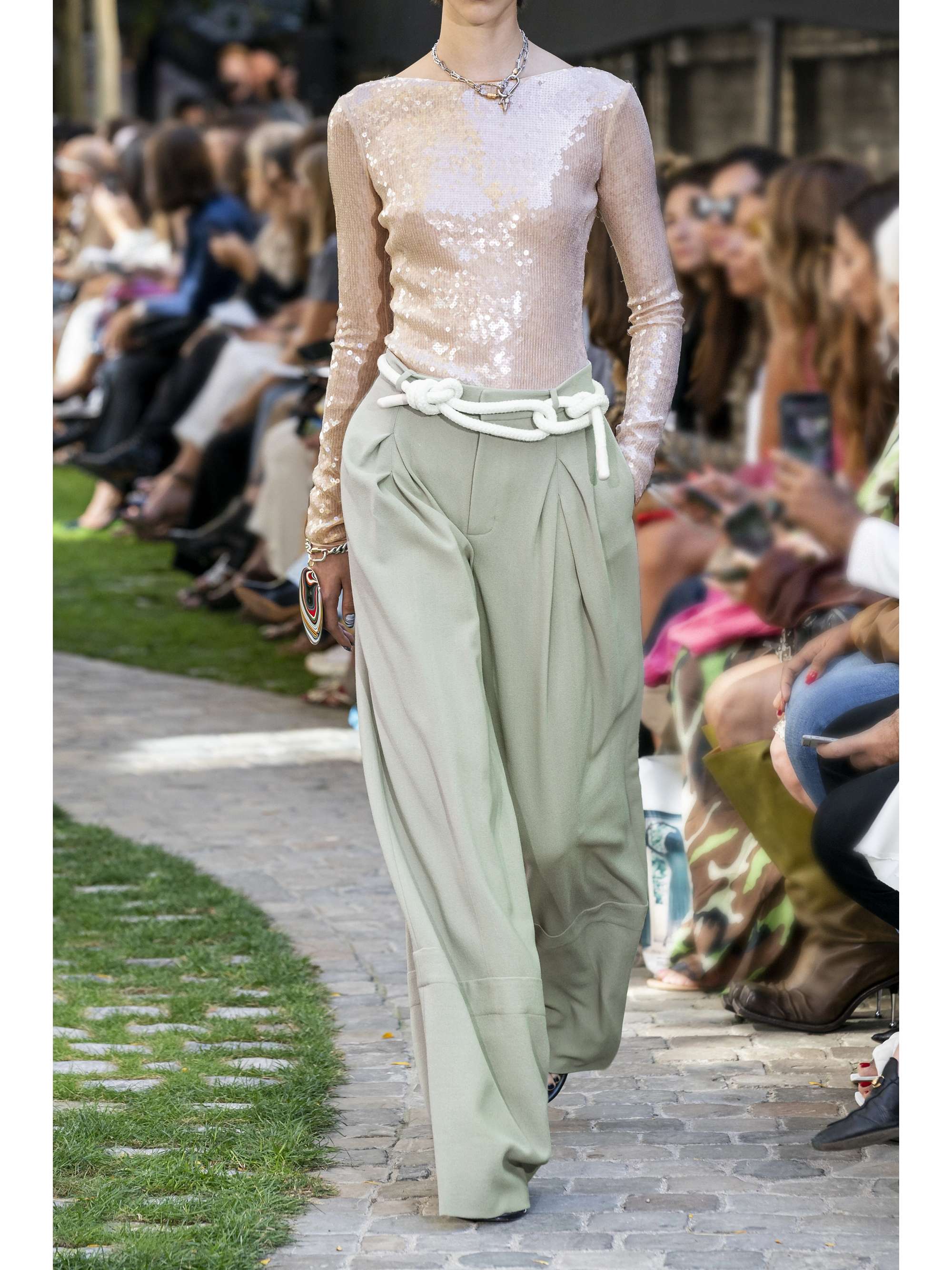 ROLAND MOURET Valens pleated wool-crepe pants