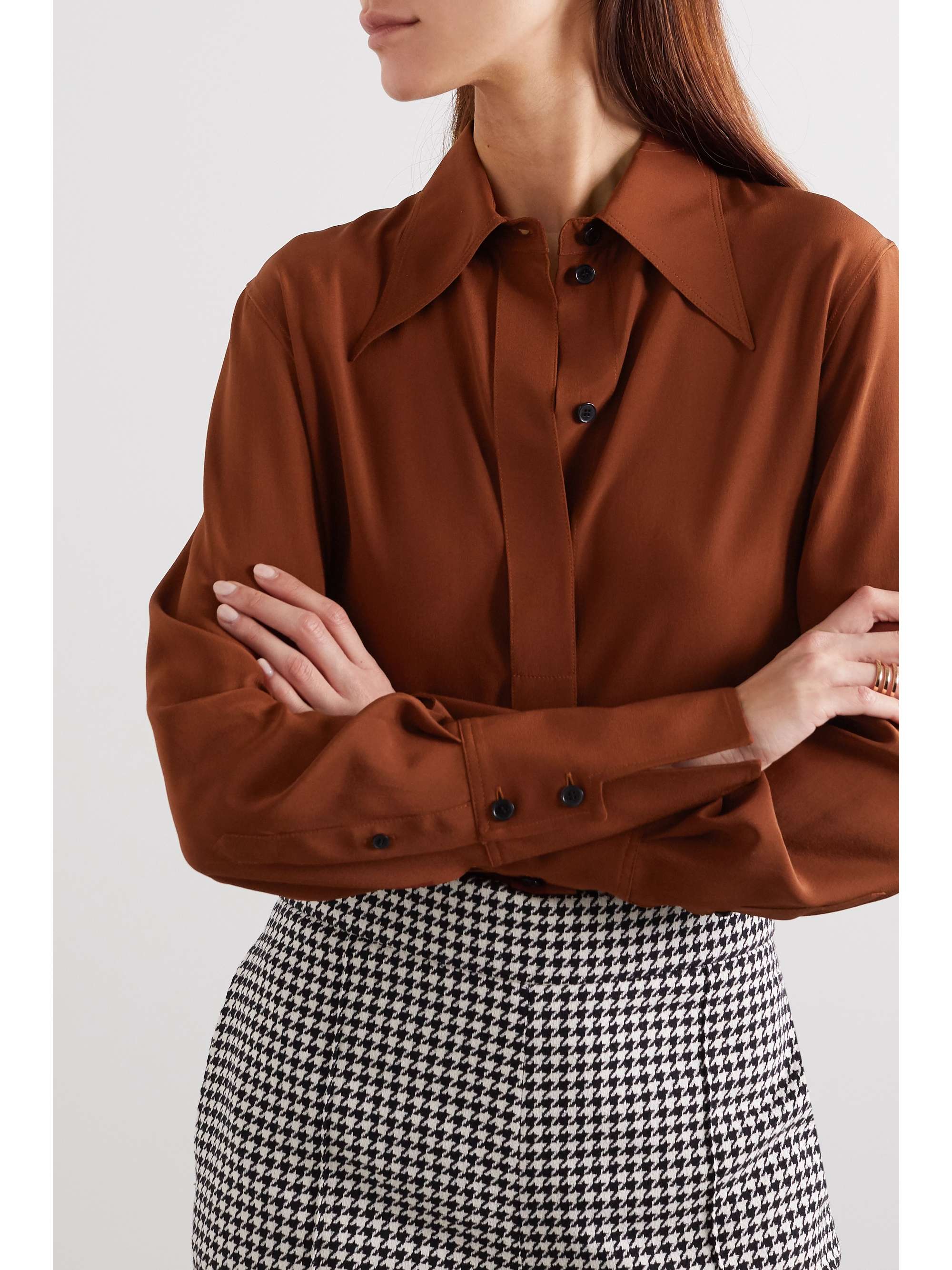 VICTORIA BECKHAM Crepe de chine shirt