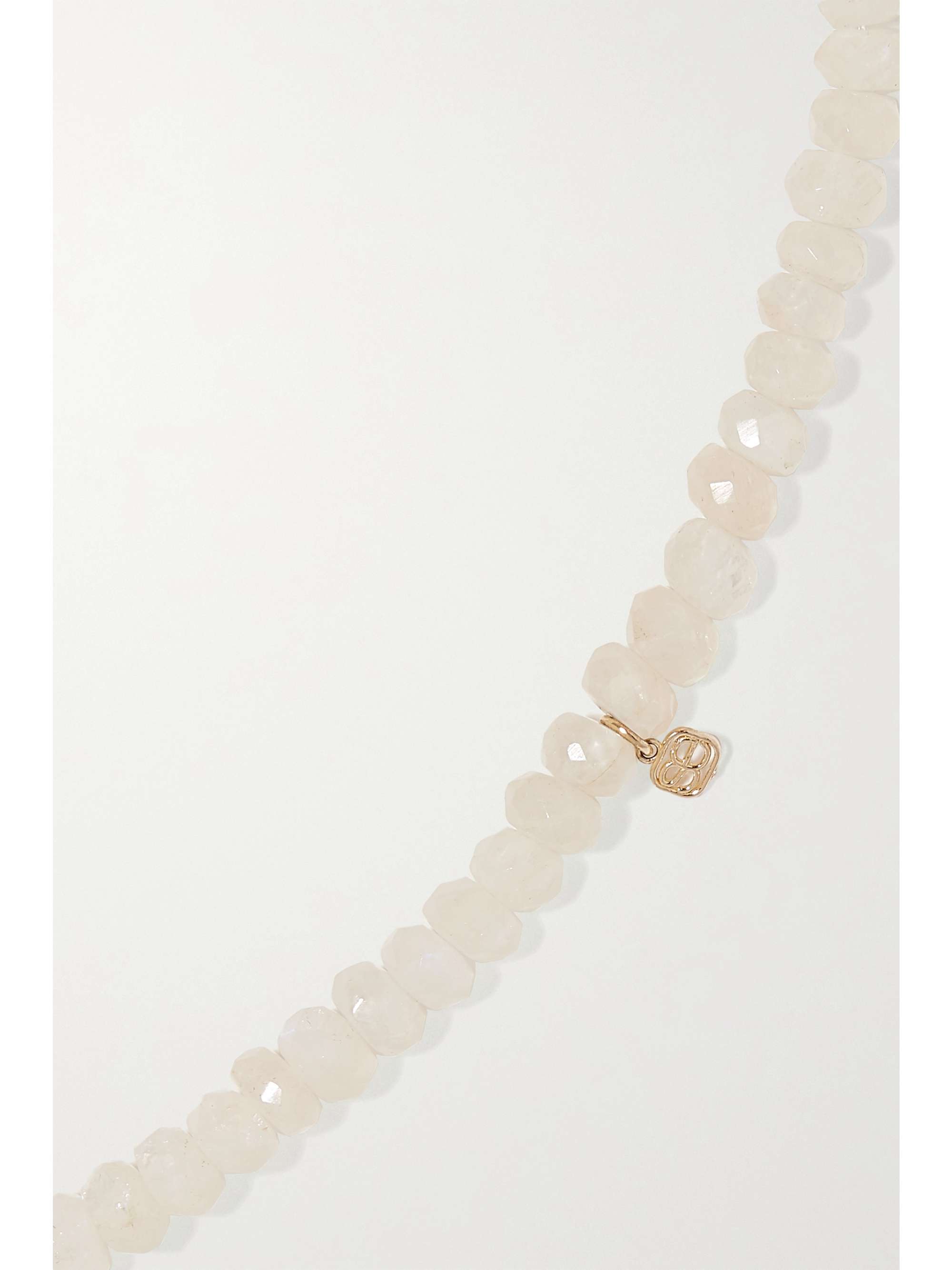 SYDNEY EVAN 14-karat gold, enamel, moonstone and sapphire bracelet