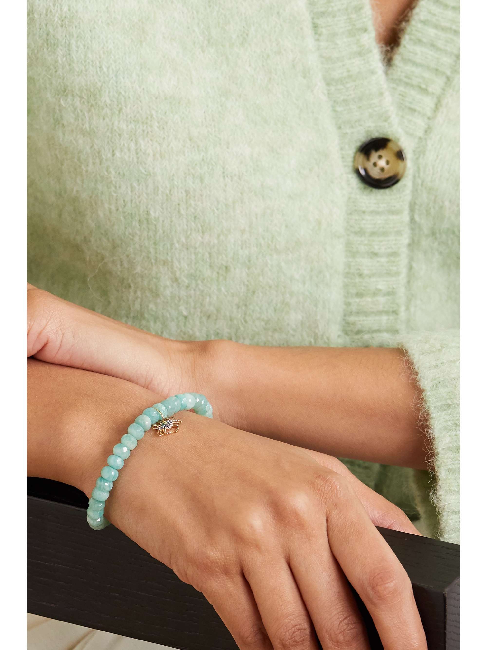 SYDNEY EVAN 14-karat gold multi-stone bracelet