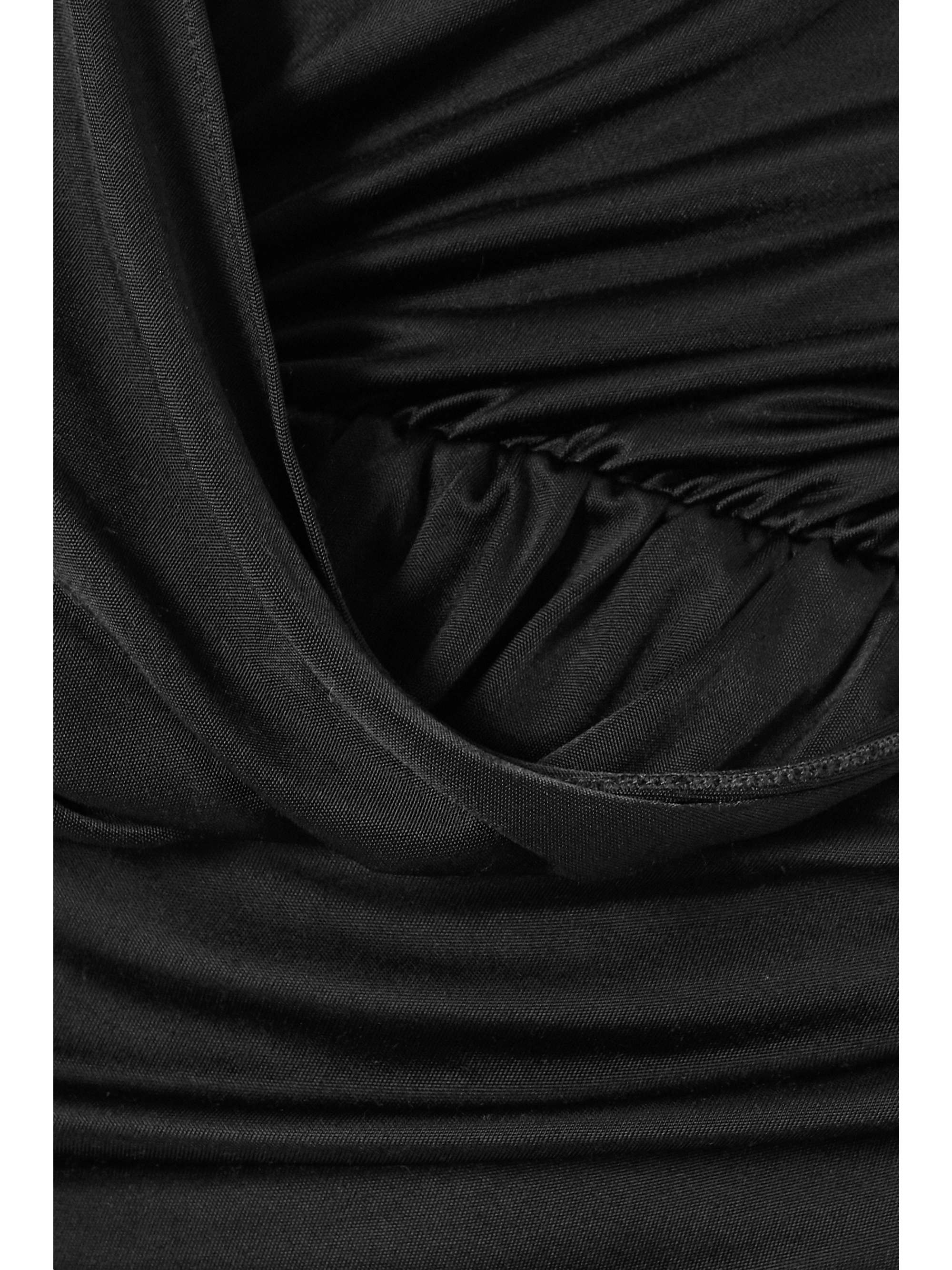 REDEMPTION Cutout draped ruched stretch-jersey gown