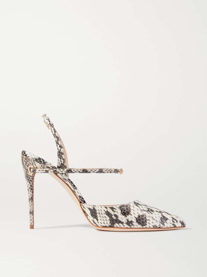 Jennifer Chamandi Vittorio 105 Elaphe Slingback Pumps