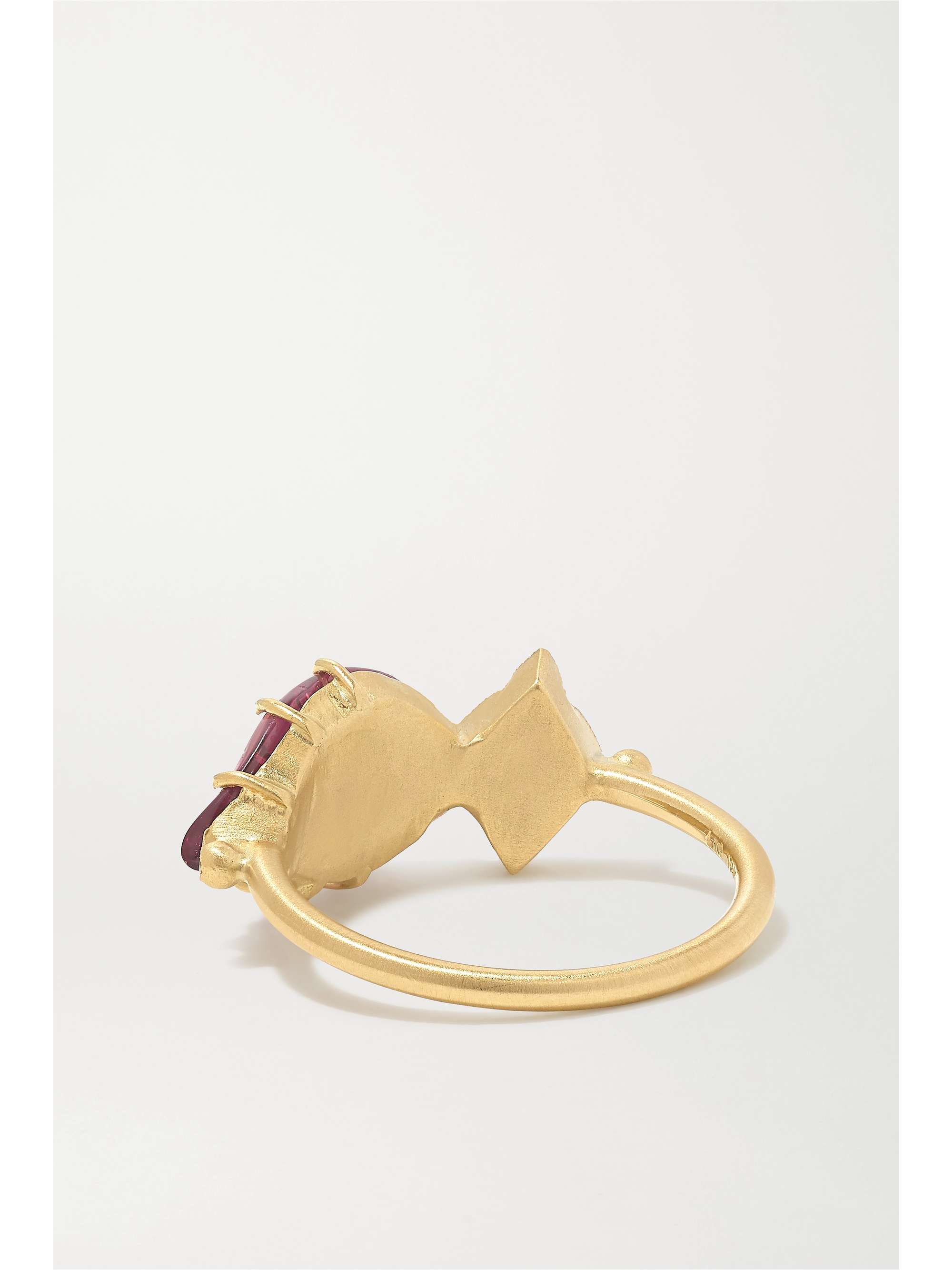 BROOKE GREGSON Maya 18-karat gold, tourmaline, spinel and diamond ring