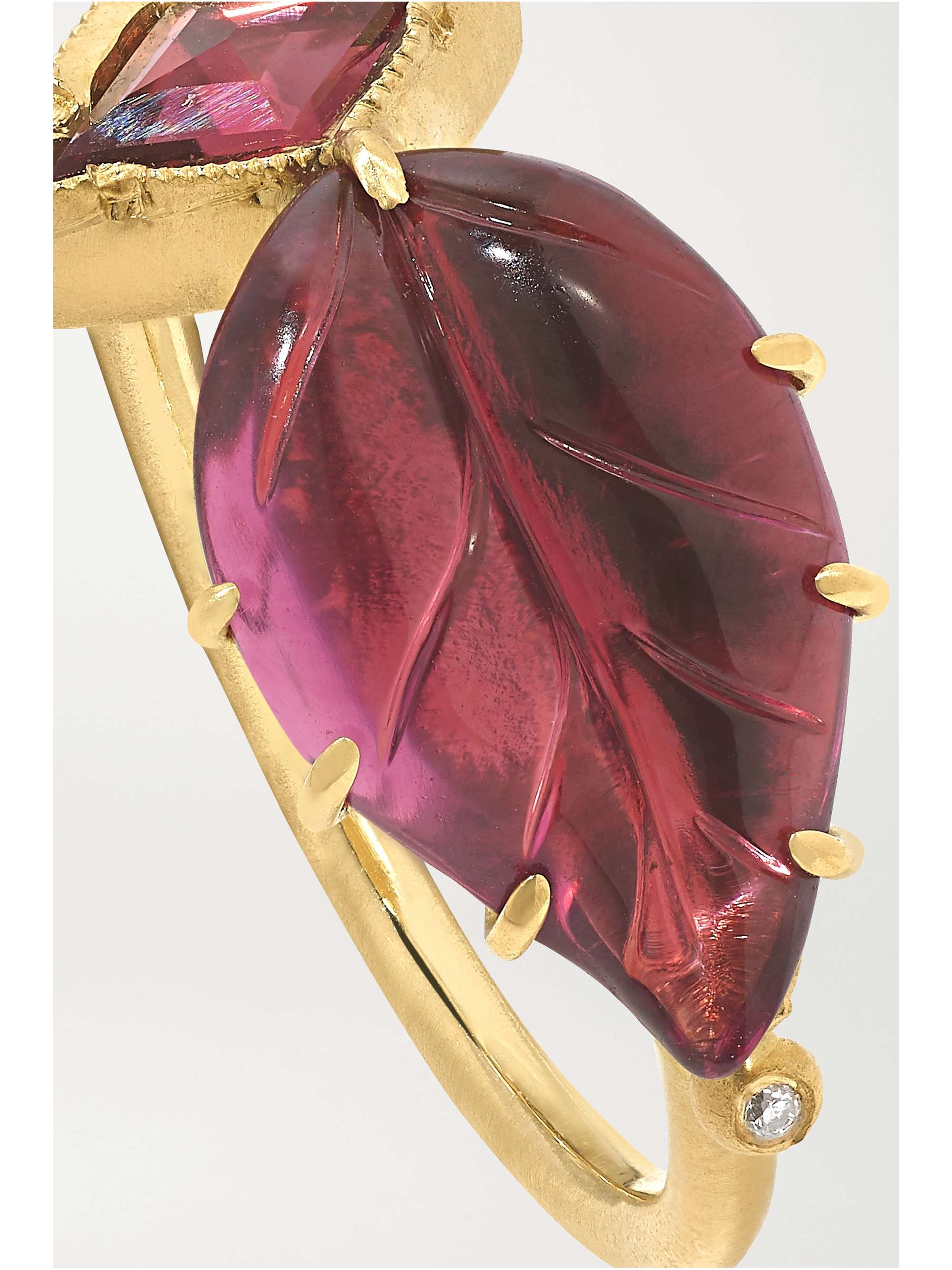 BROOKE GREGSON Maya 18-karat gold, tourmaline, spinel and diamond ring