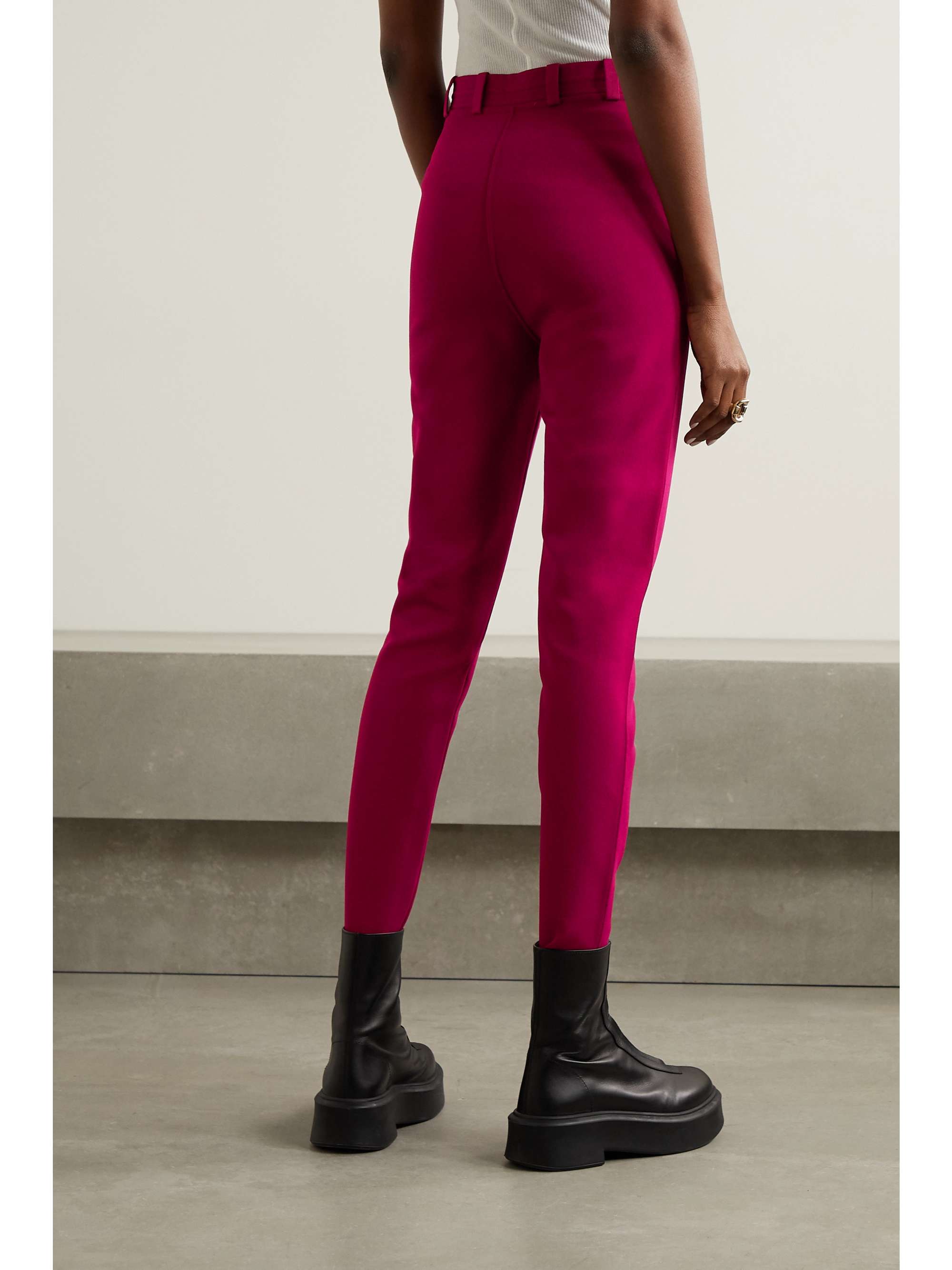 Magenta Ponte leggings | ALAÏA | NET-A 