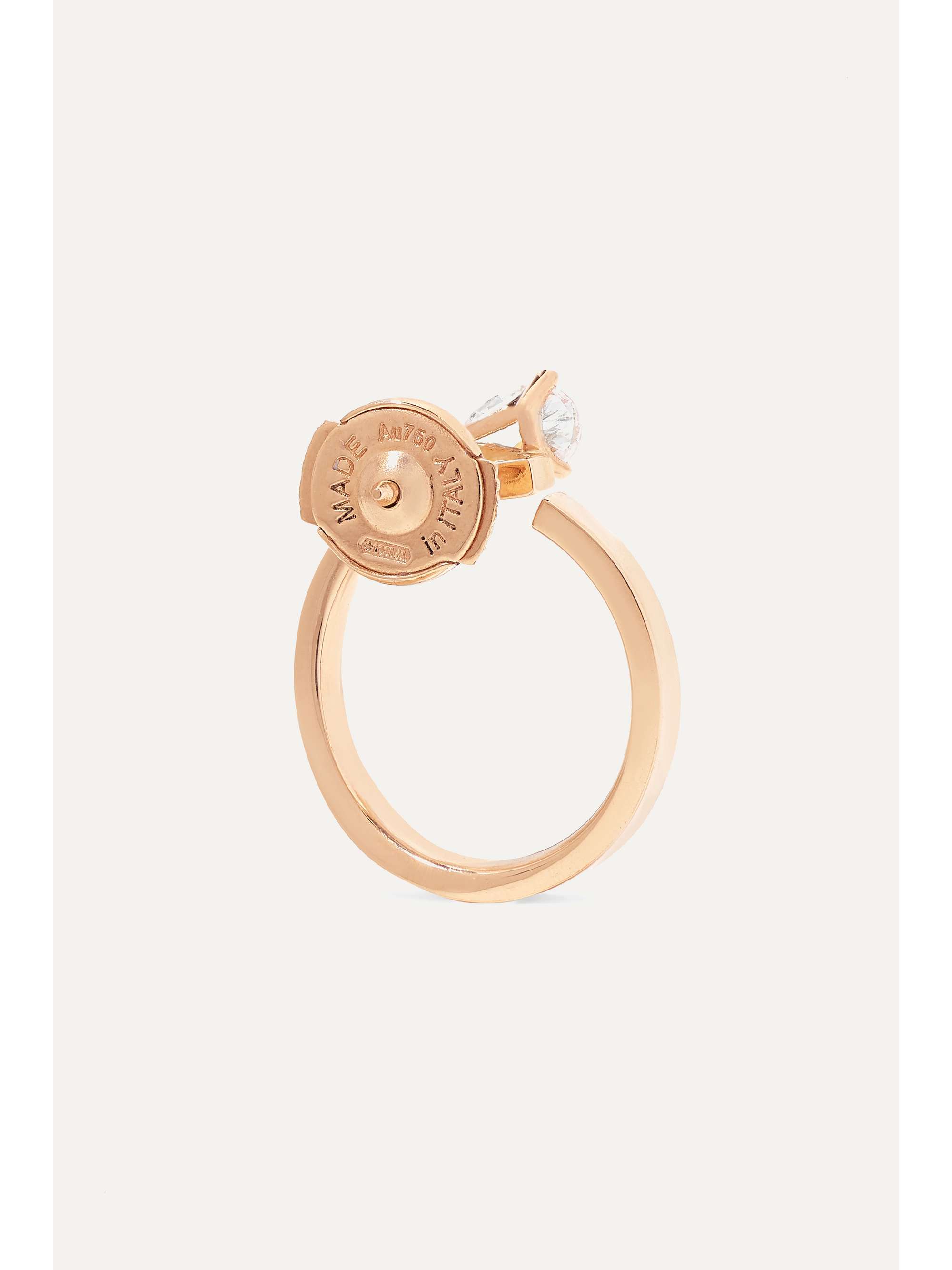 REPOSSI Serti Sur Vide Creole aus 18 Karat Roségold mit Diamant