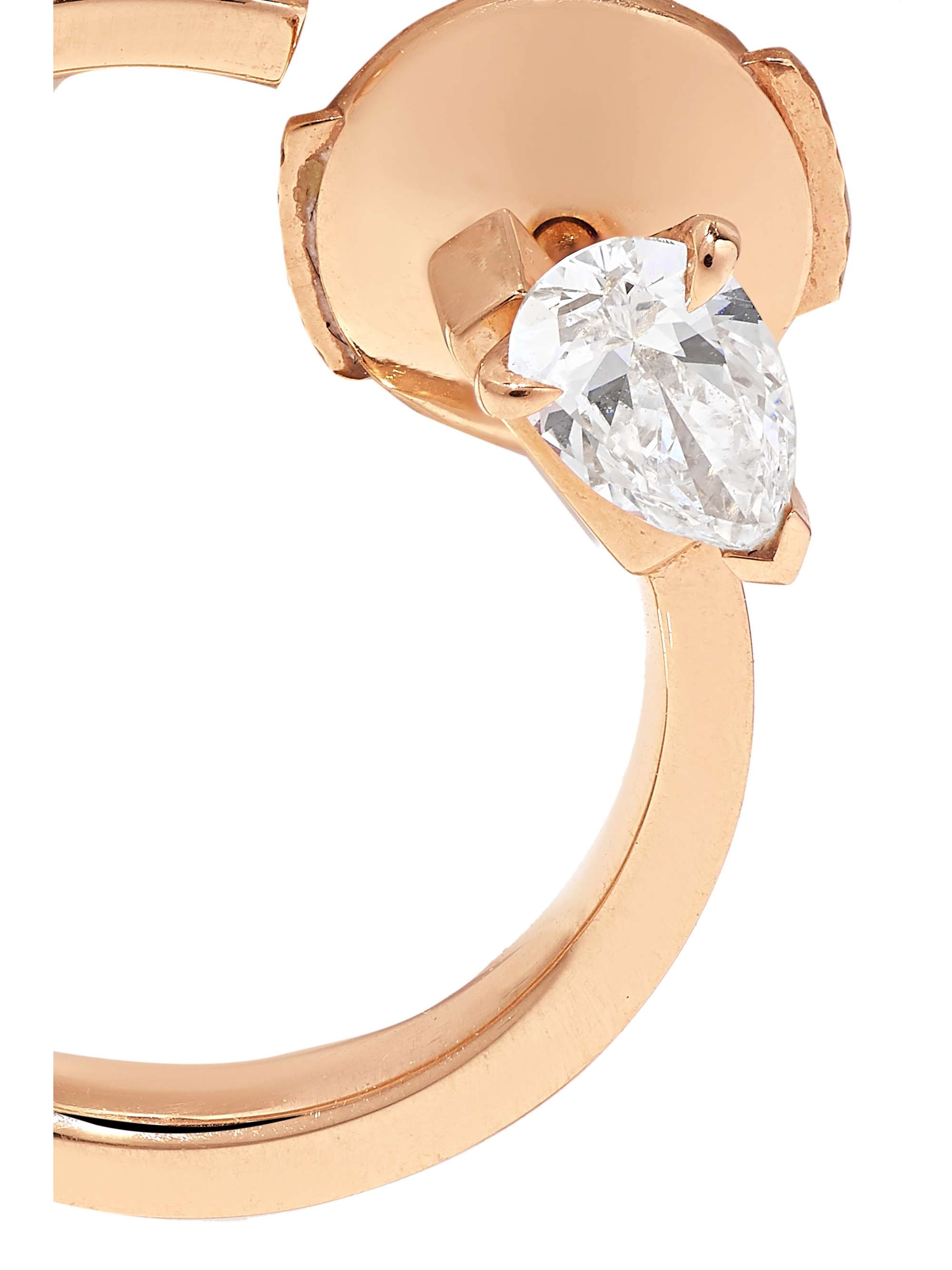 REPOSSI Serti Sur Vide Creole aus 18 Karat Roségold mit Diamant