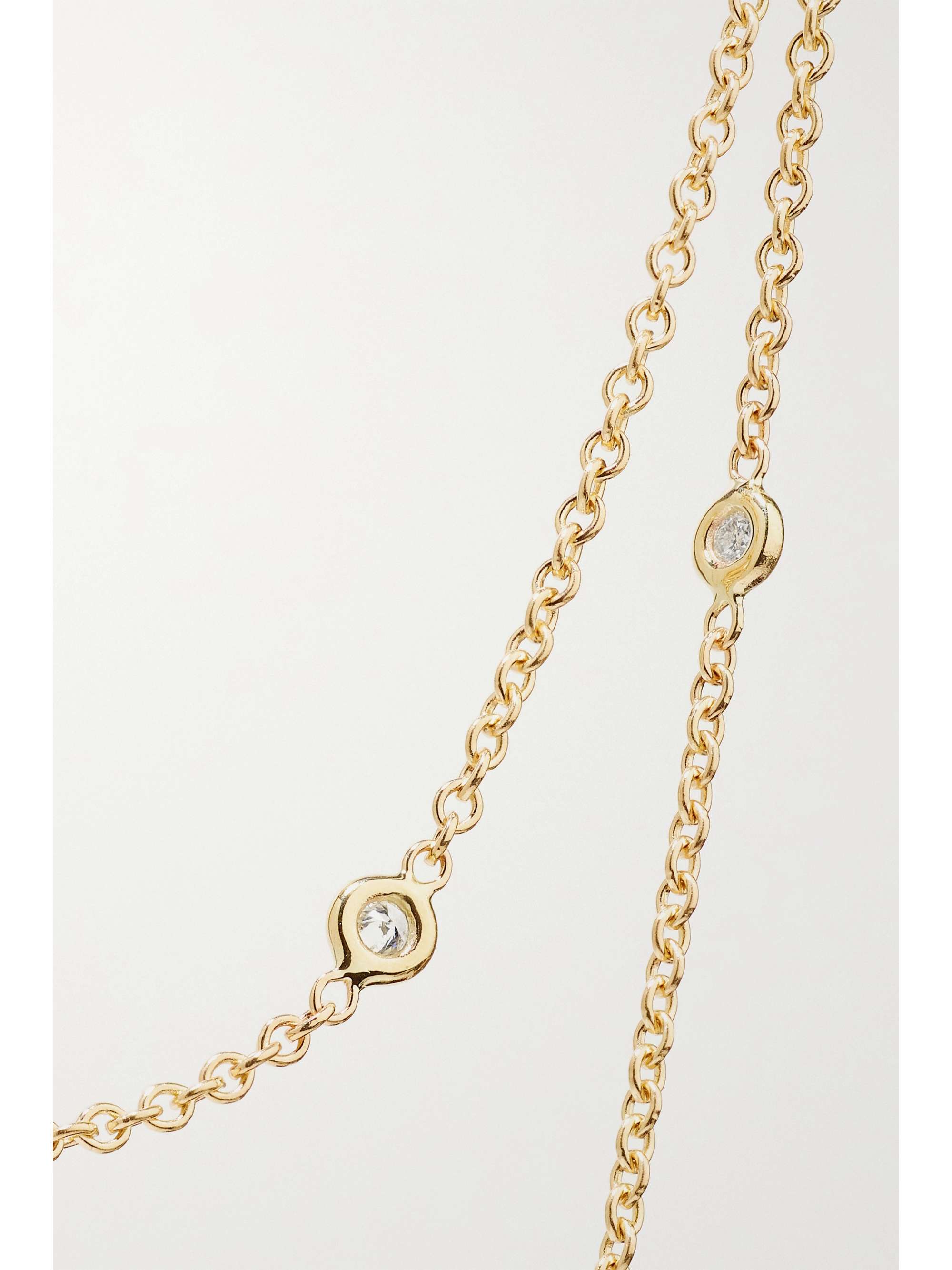 JACQUIE AICHE 14-karat gold diamond body chain