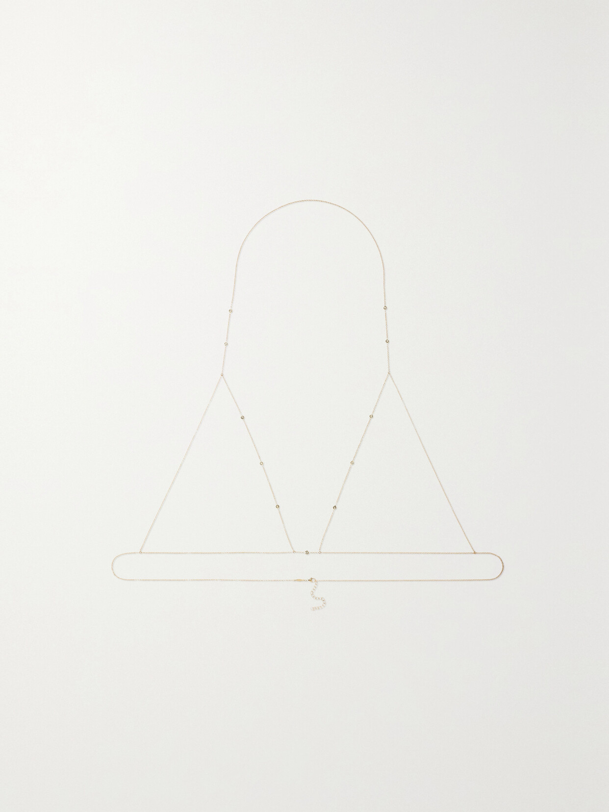 Jacquie Aiche - 14-karat Gold Diamond Body Chain - One size