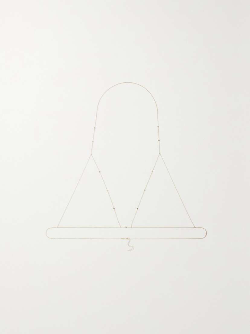 Jacquie Aiche 14-karat Gold Diamond Body Chain